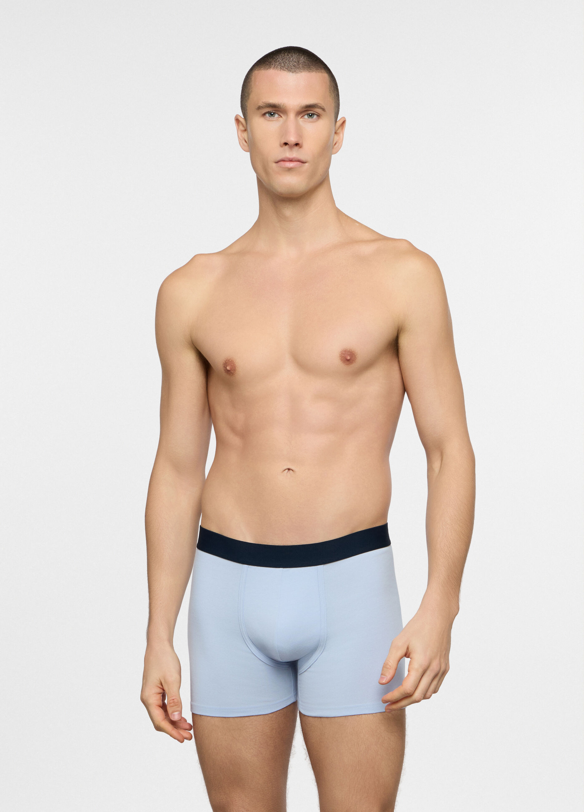 Boxer lunghi in jersey di cotone uomo_0