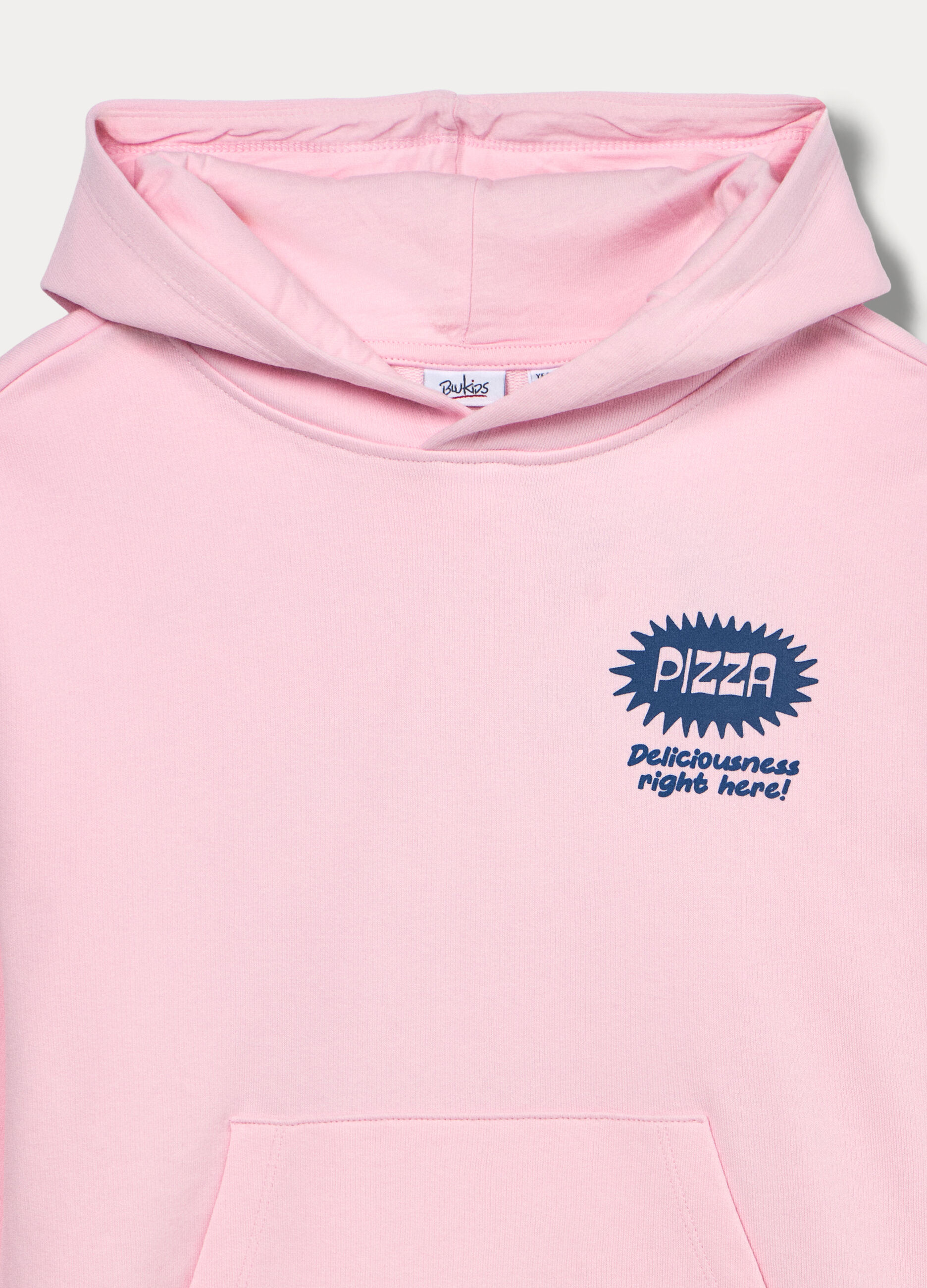 Felpa in french terry di misto cotone ragazza_2