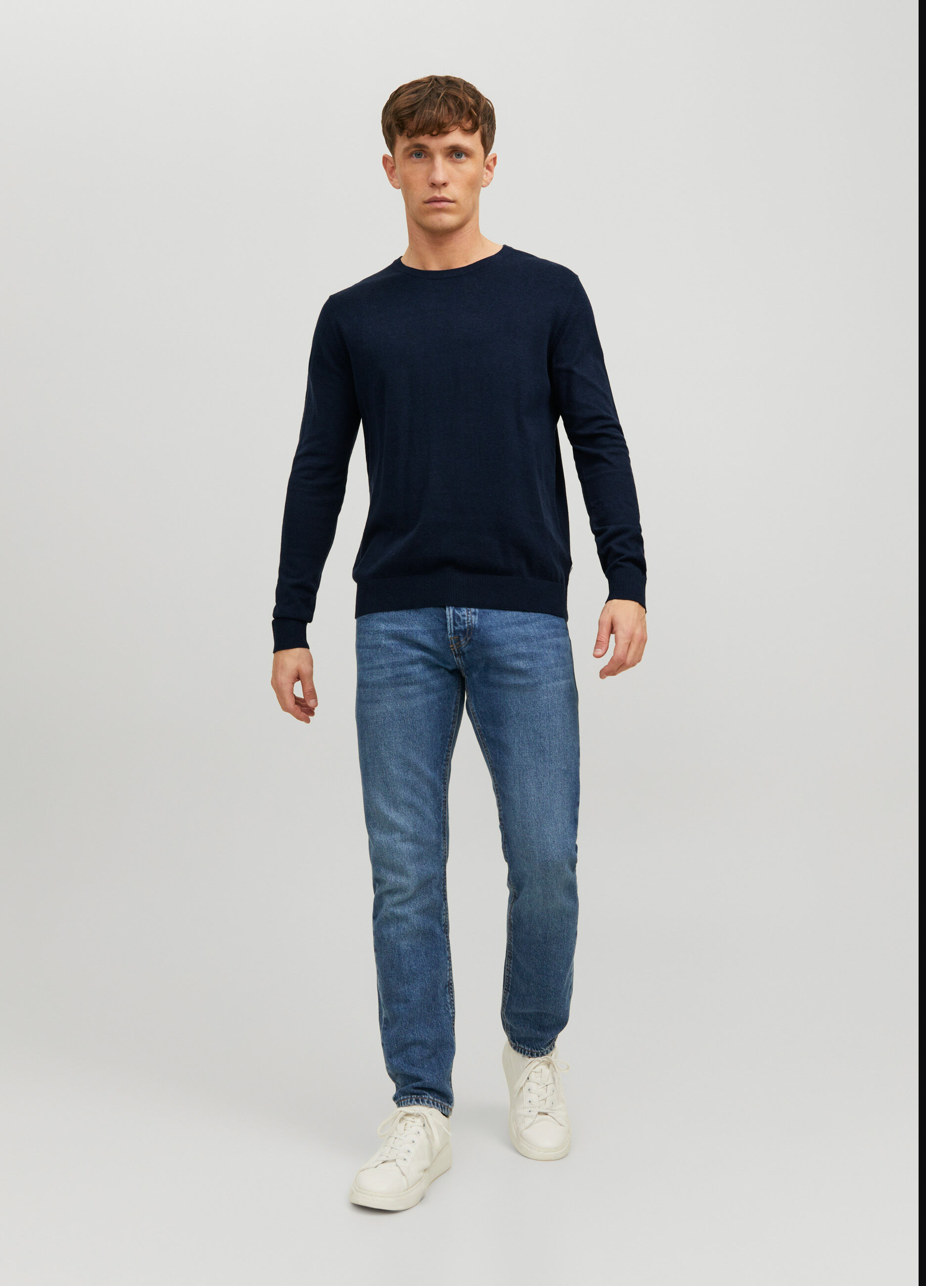 Maglione girocollo in cotone uomo_4