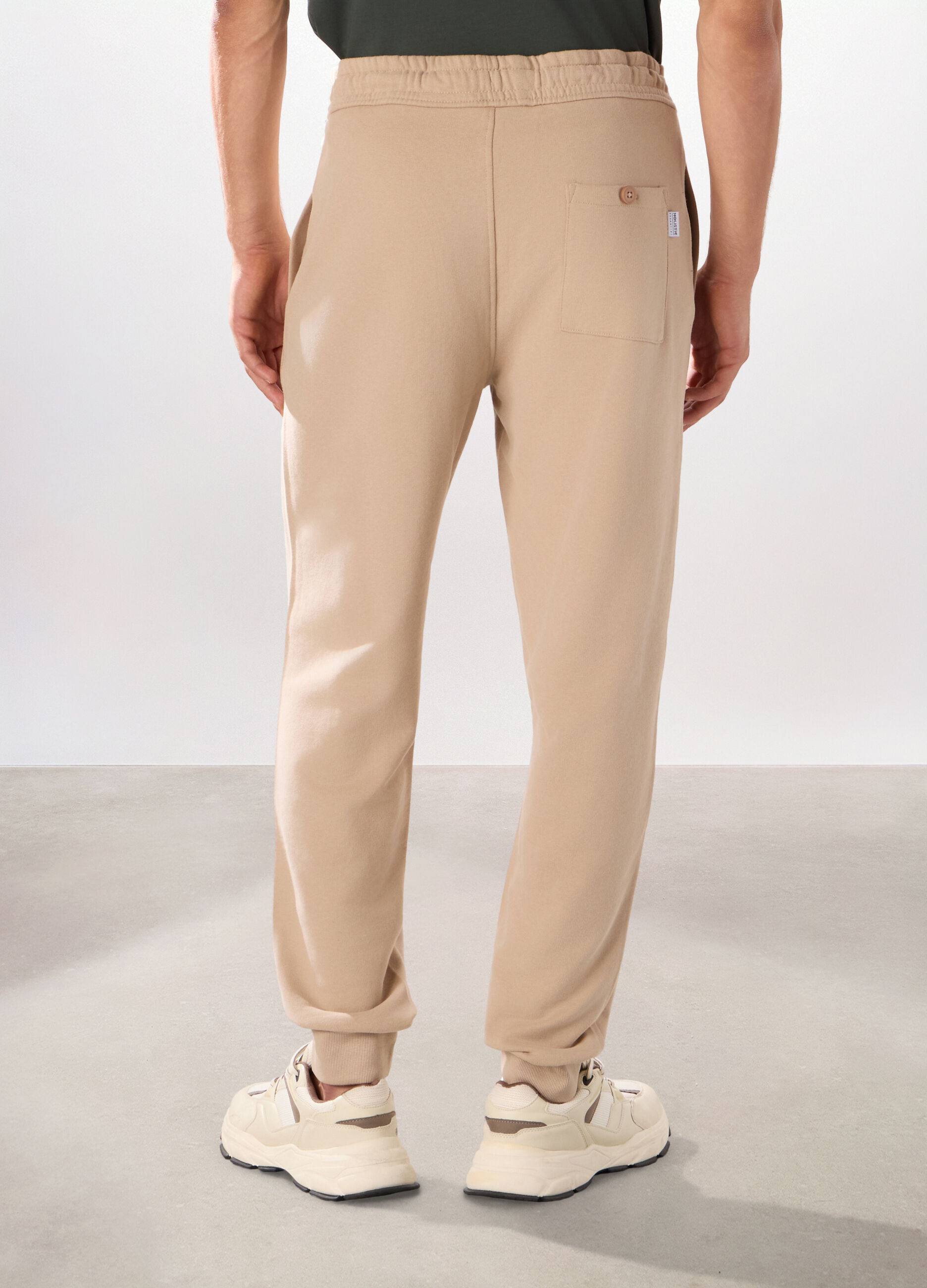 Jogger slim in puro cotone uomo_1