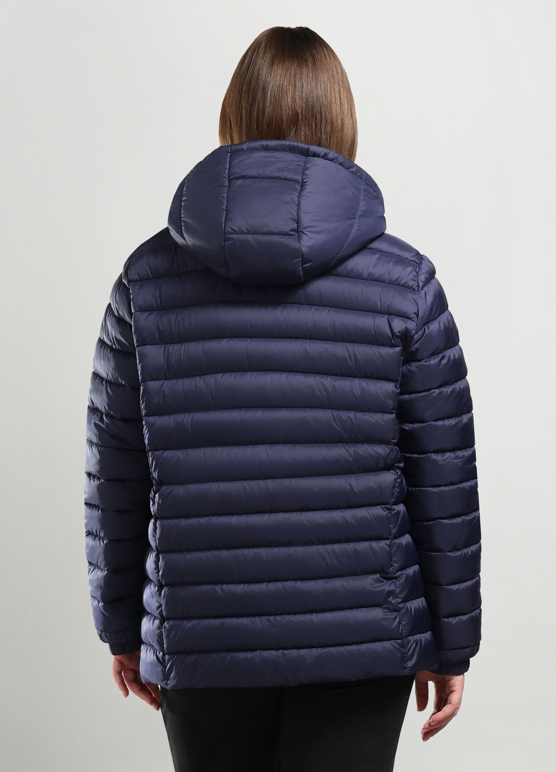 Giubbino imbottito con cappuccio donna curvy_1