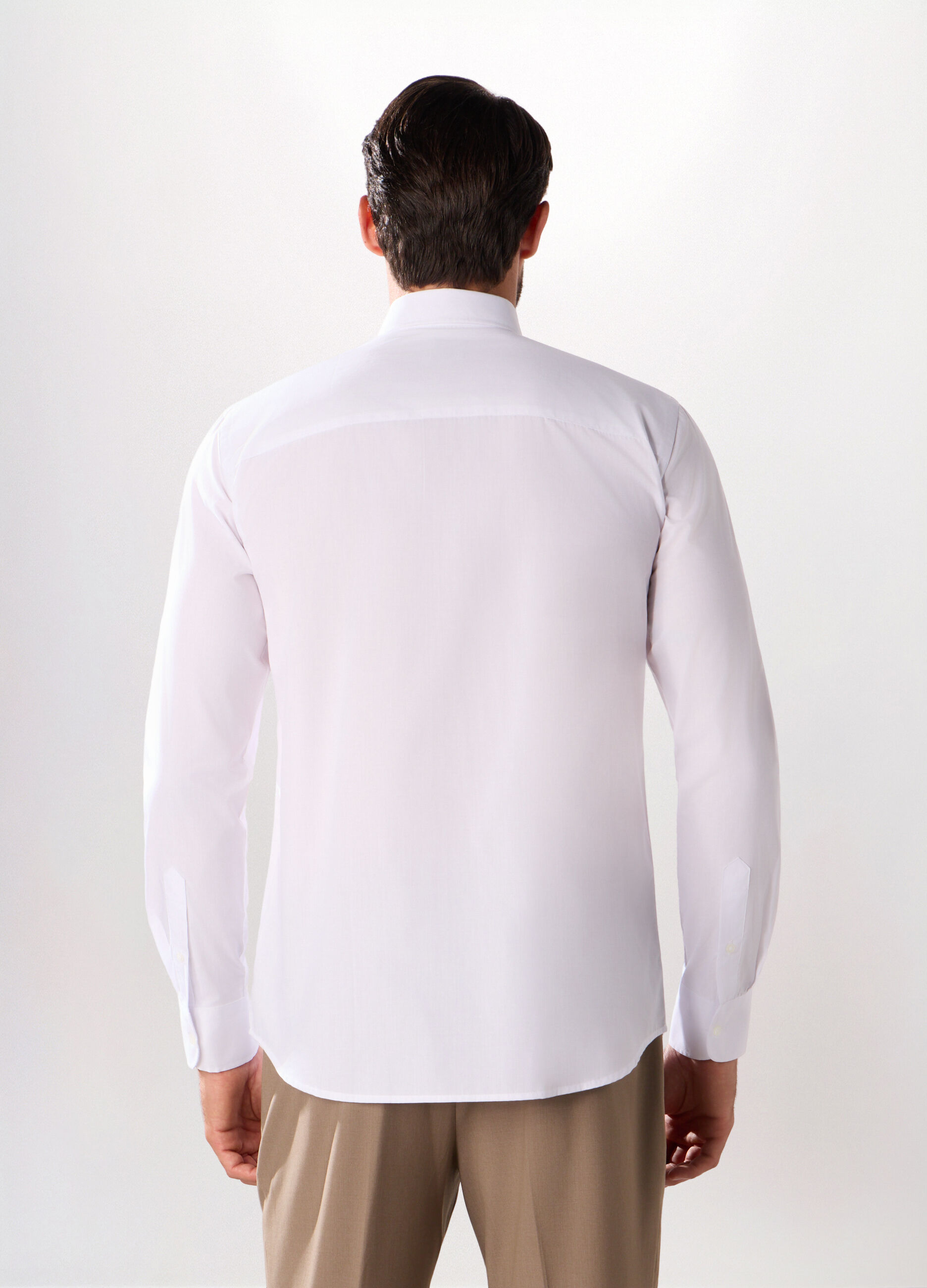 Camicia regular fit in misto cotone uomo_1