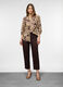 Pantaloni fit regular misto lino donna_0