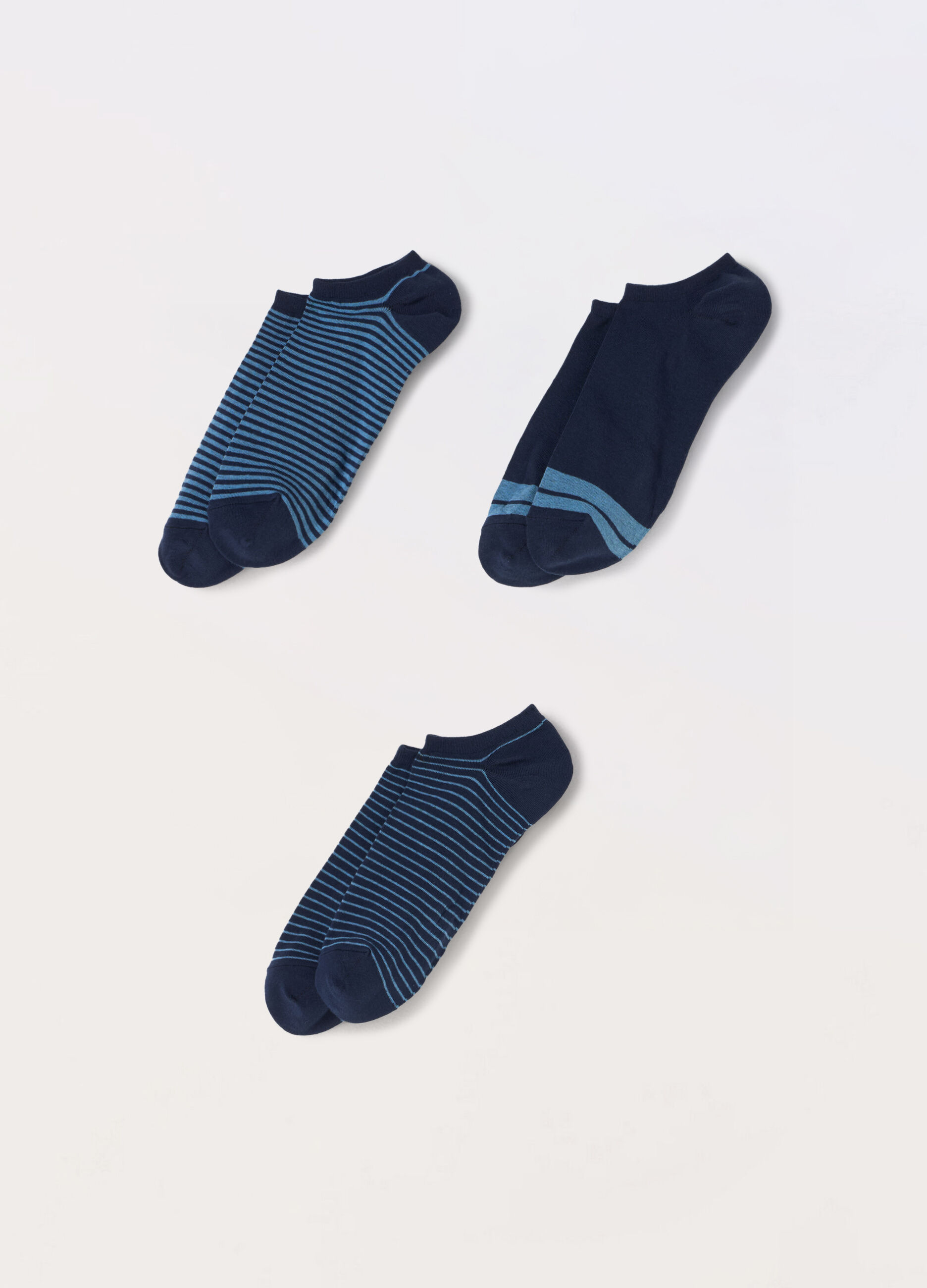 3 pack calzini sneaker in cotone stretch uomo_0