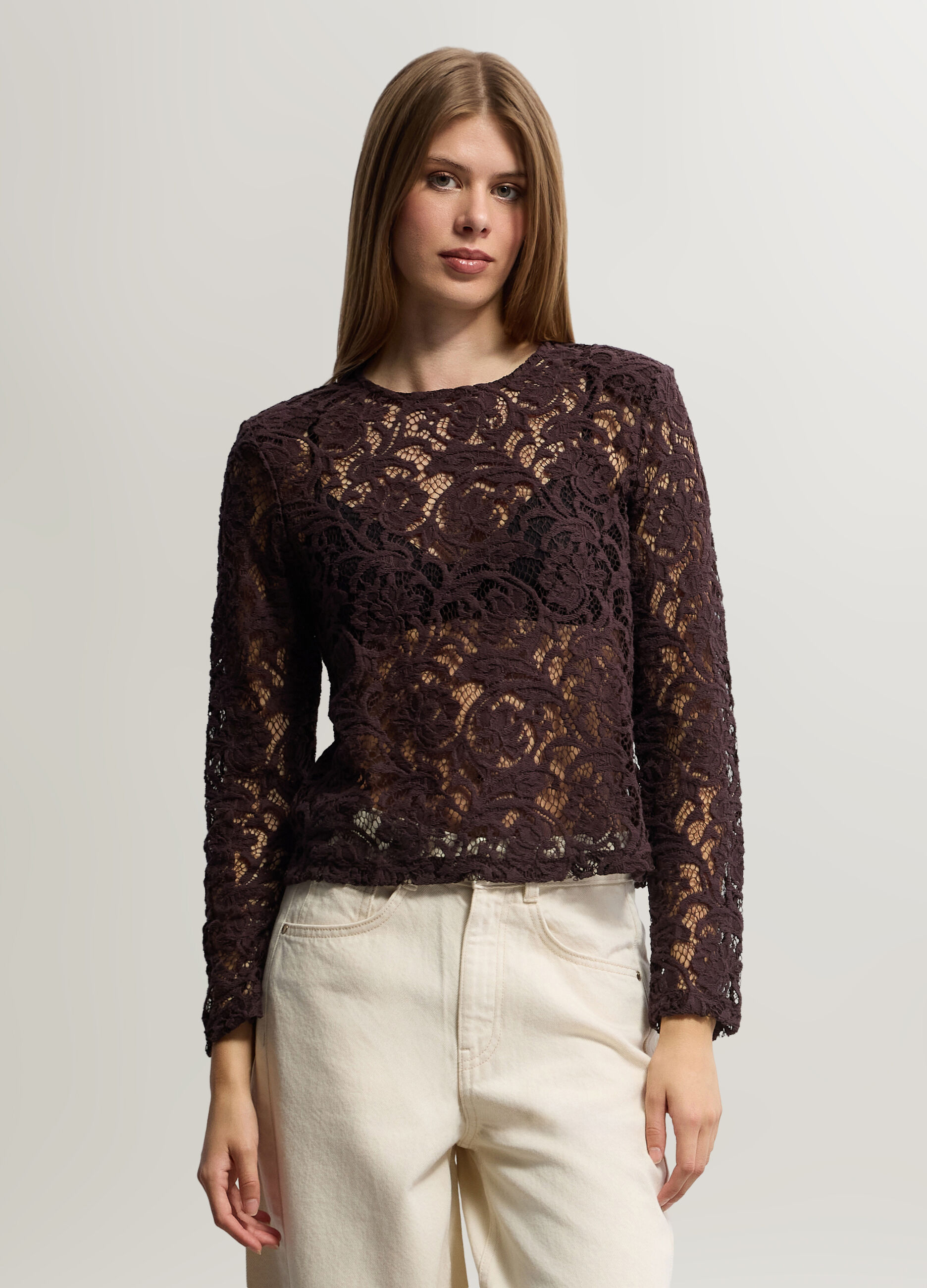 T-shirt Slim Fit girocollo donna_0