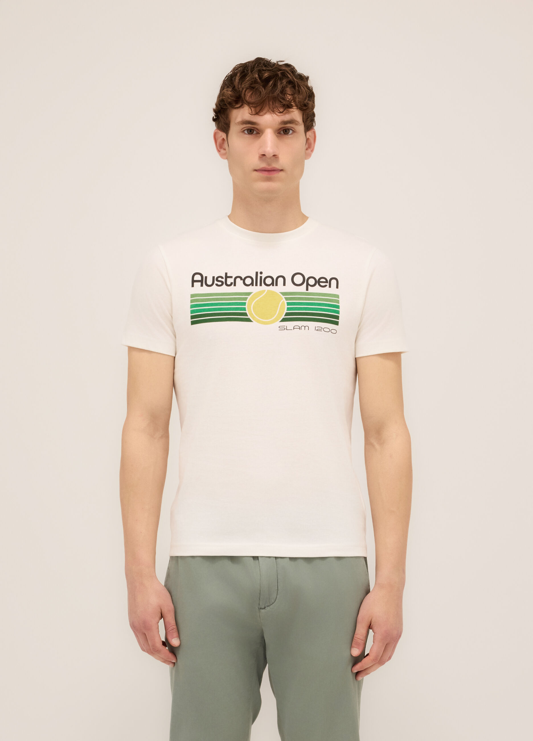 T-shirt girocollo stampa Australian Open_0