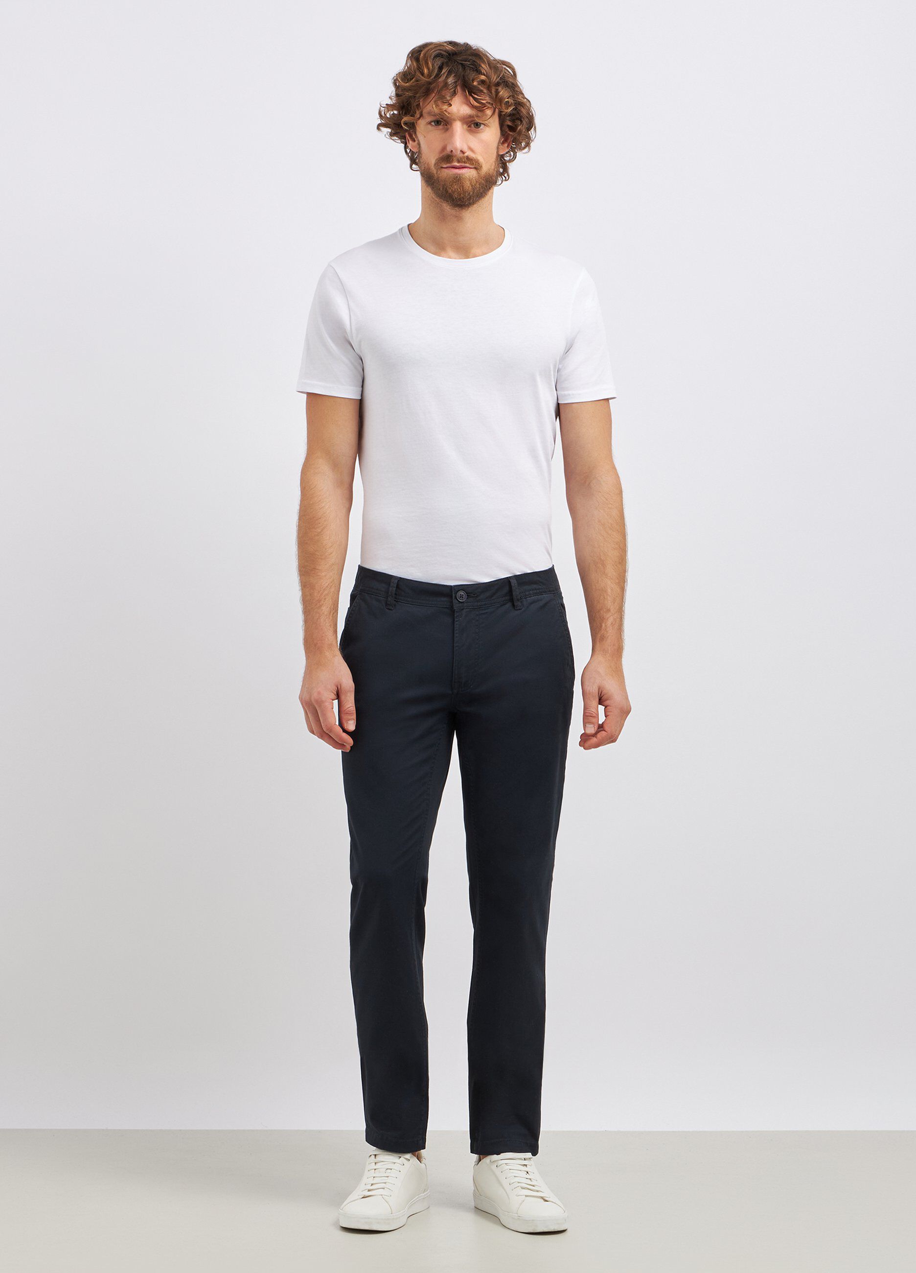 Pantaloni in cotone stretch uomo_0