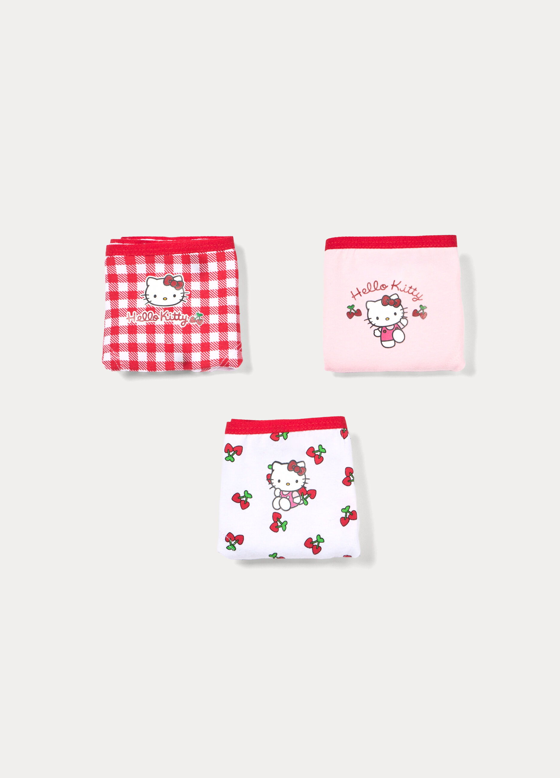 Pack 3 culotte Hello Kitty in jersey di cotone stretch bambina_0