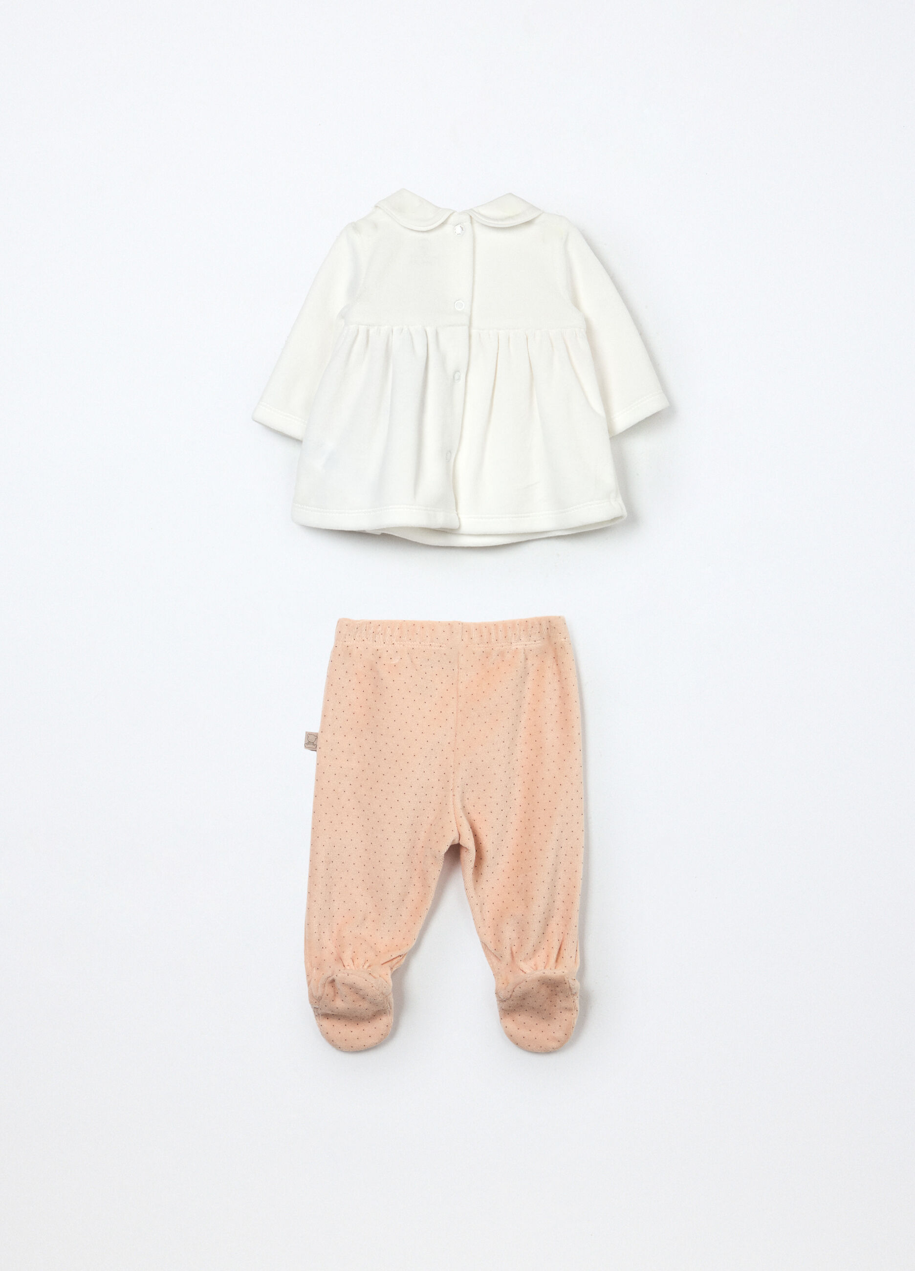 Set misto cotone velour neonata_1