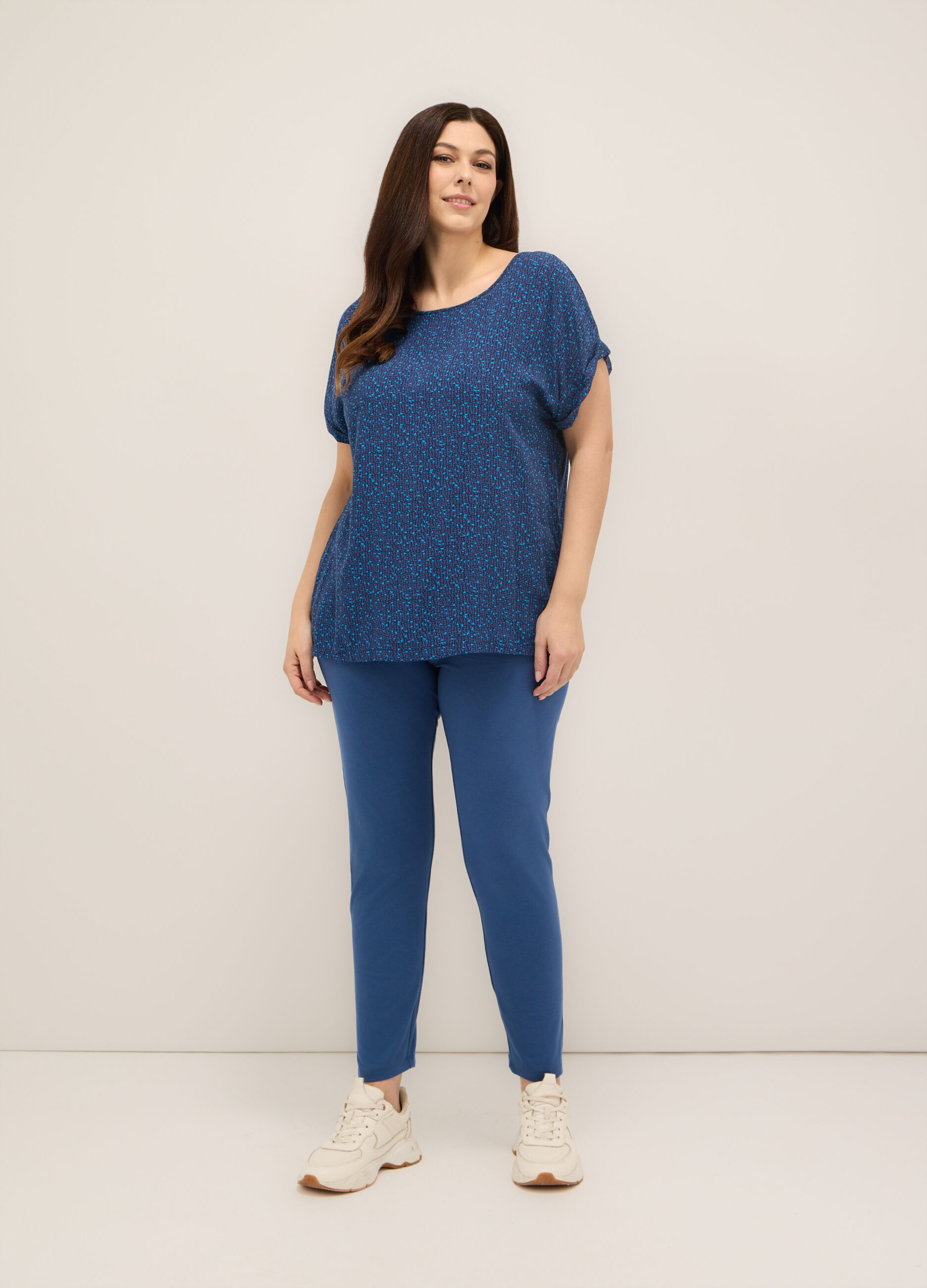 Leggings in cotone stretch donna curvy