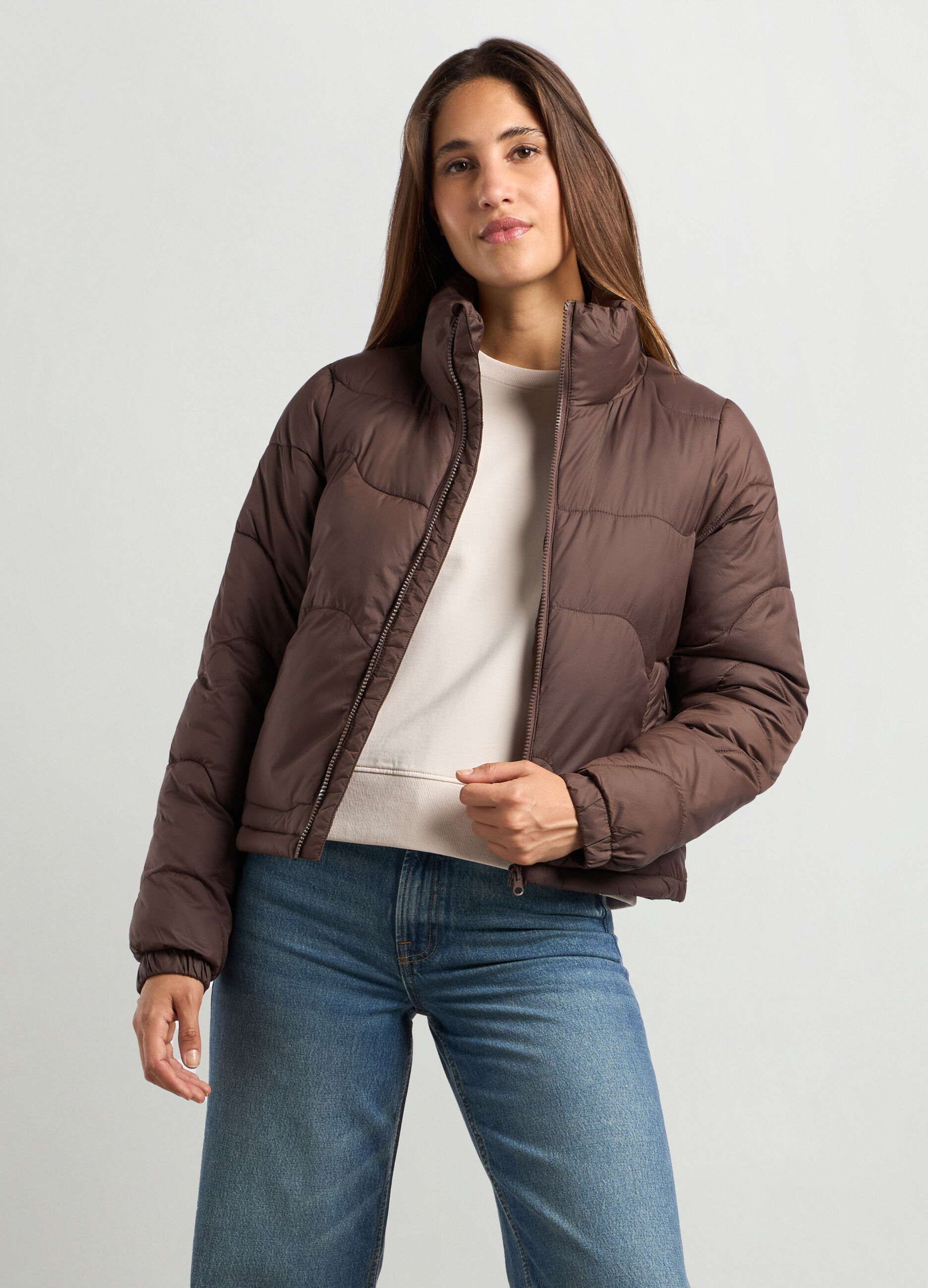 Giubbino imbottito full zip donna_0