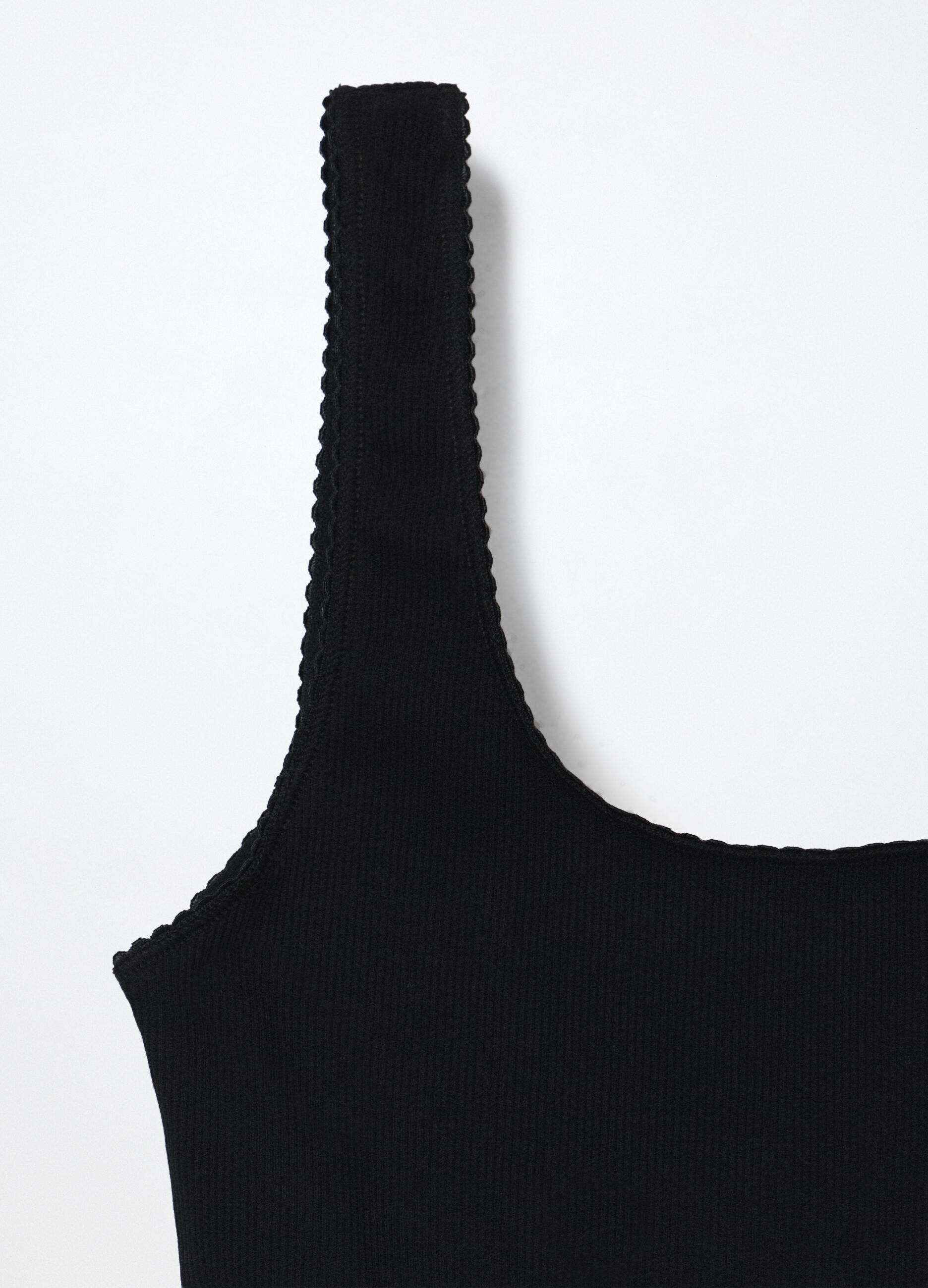 Top in costina di cotone stretch ragazza_2