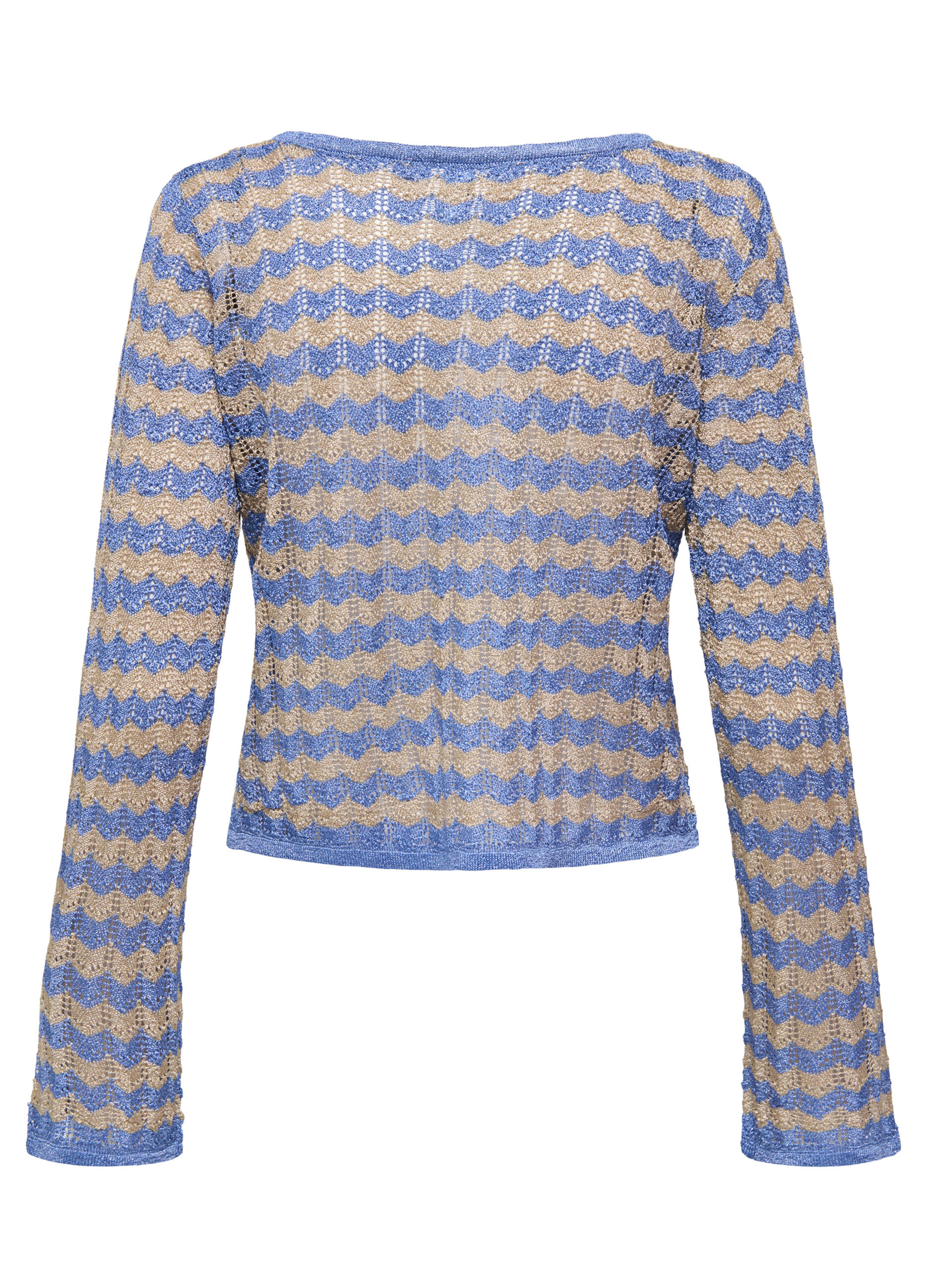 Maglione con scollo a barchetta operato donna_1