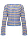 Maglione con scollo a barchetta operato donna_1