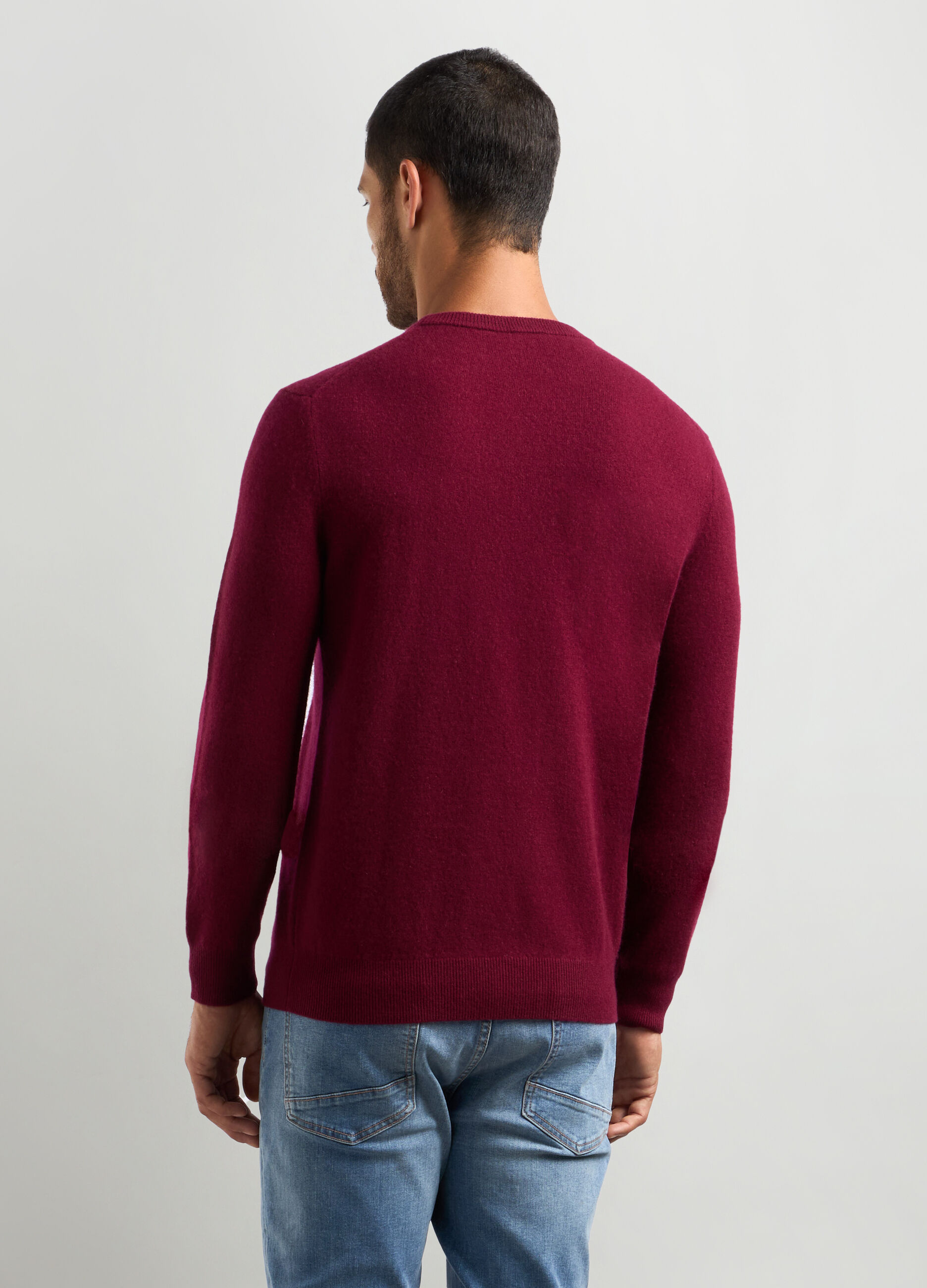 Maglione girocollo in puro cashmere uomo_1
