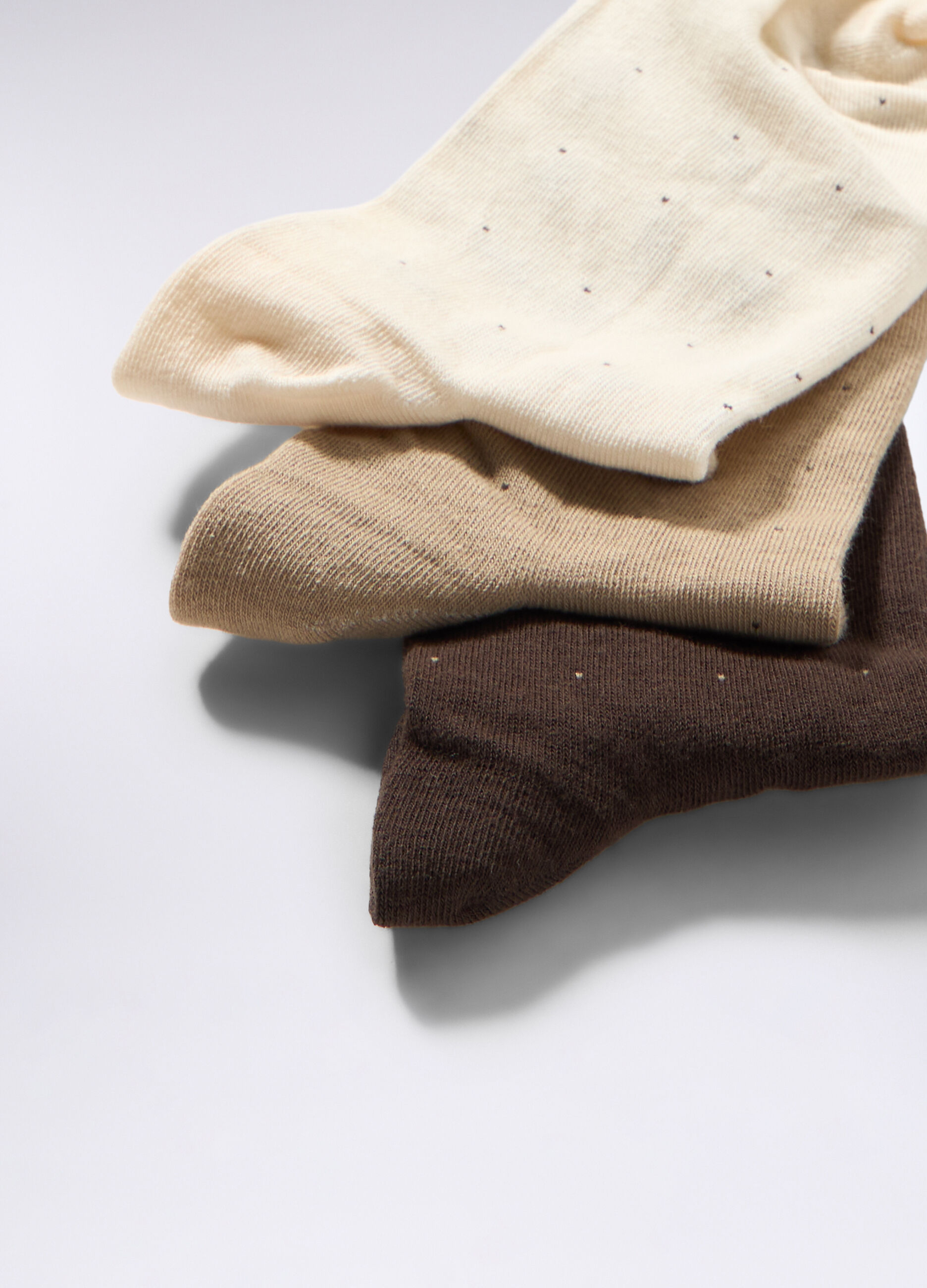 3 pack calzini sportivi a pois uomo_1