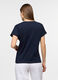 T-shirt con scollo a V donna_1