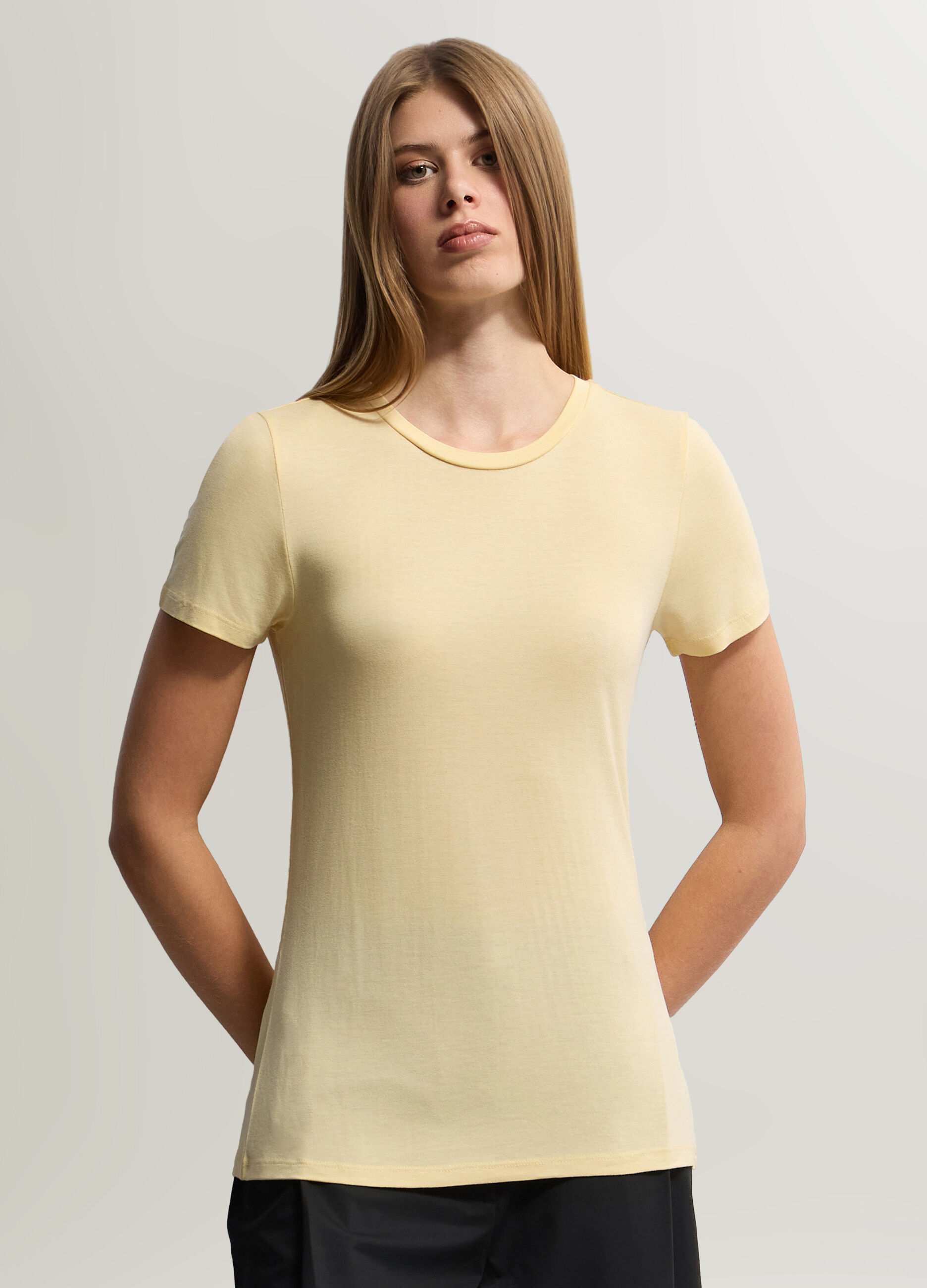 T-shirt girocollo donna_0