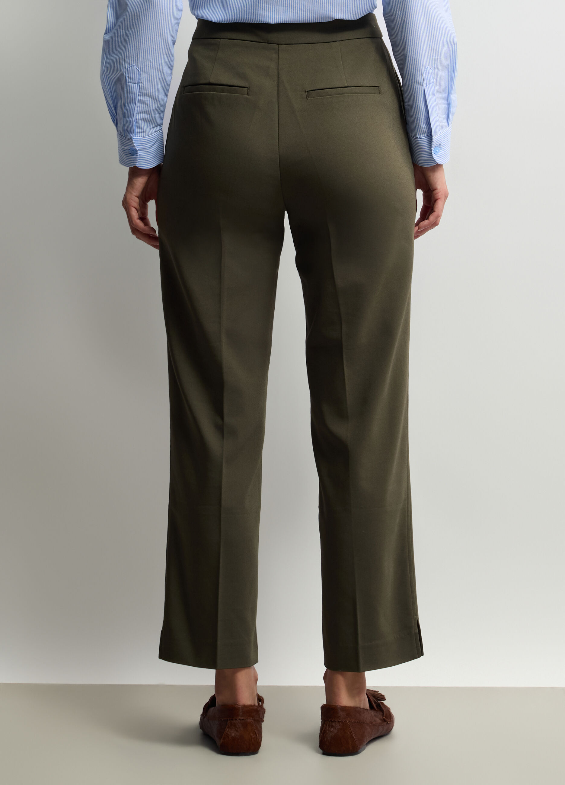 Pantaloni chino Fit Regular misto cotone stretch donna_2