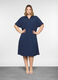 Abito lungo con colletto classico donna curvy_0