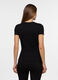 T-shirt in costina di cotone stretch donna_1