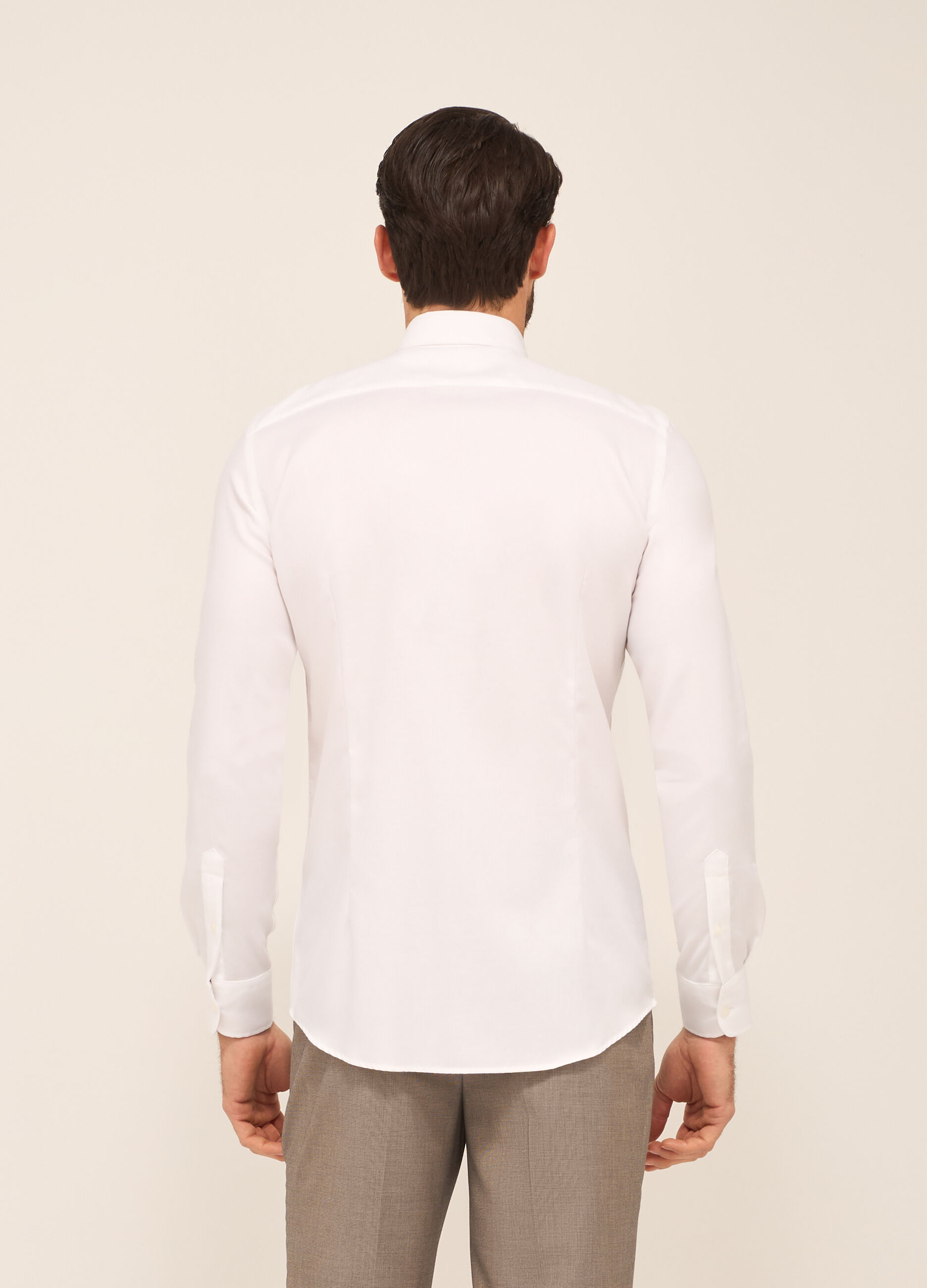 Camicia slim fit in puro cotone uomo_1