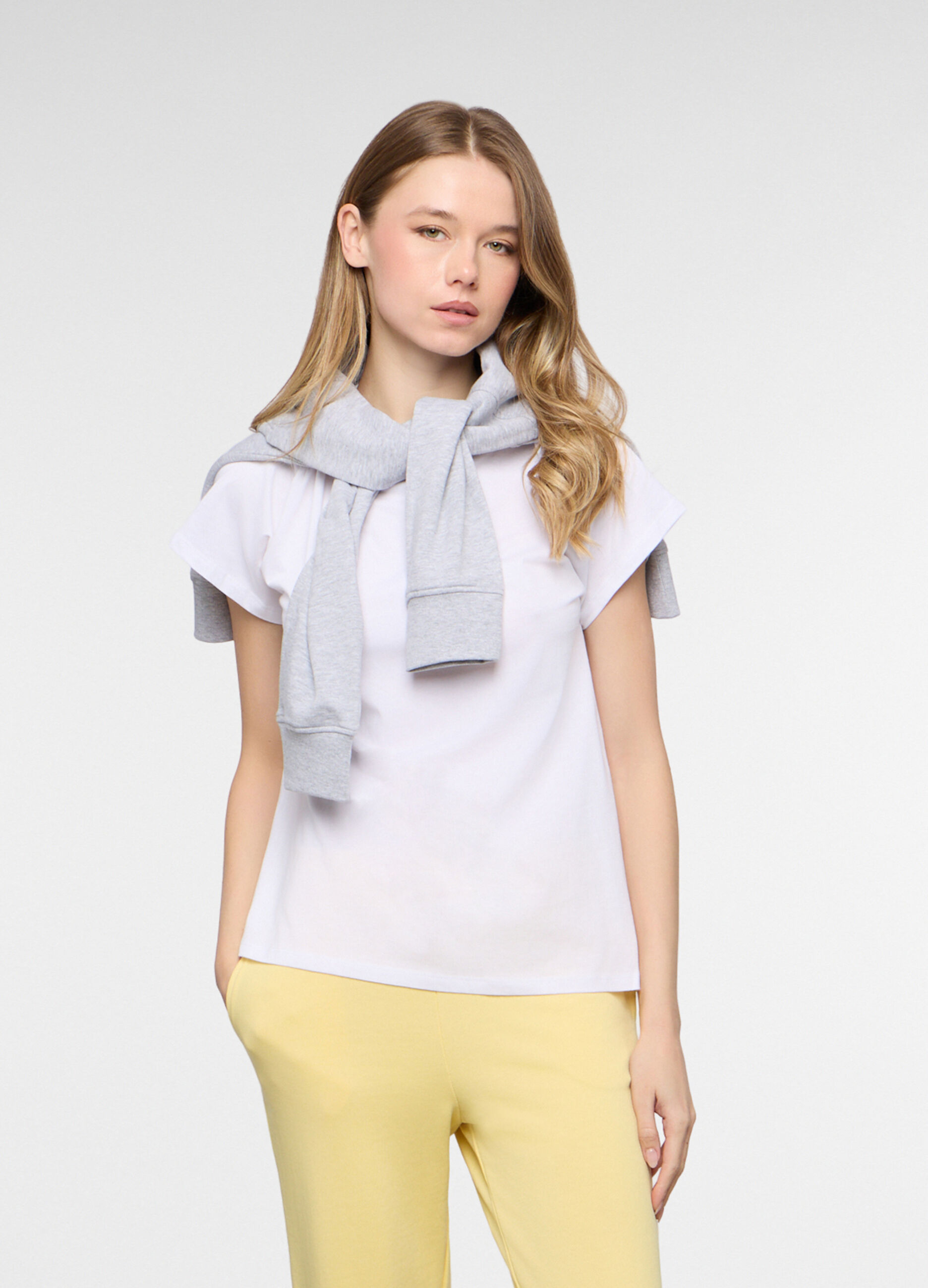 T-shirt girocollo donna_0