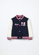 Bomber varsity in felpa misto cotone neonata_0
