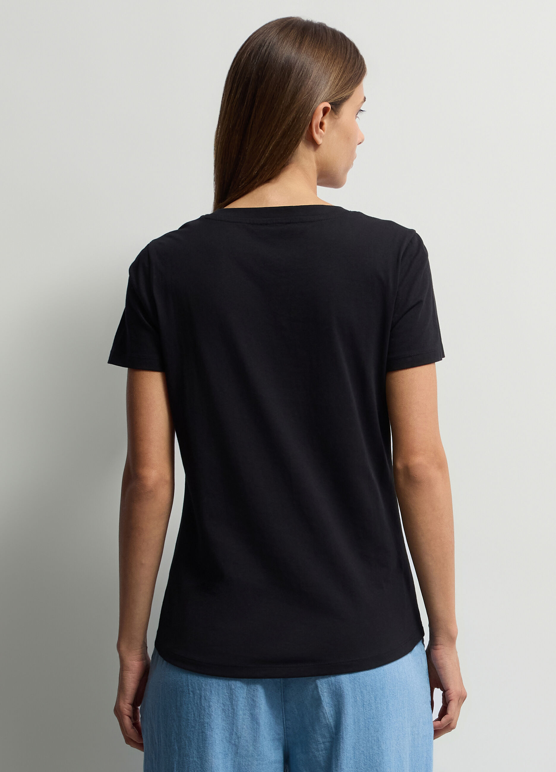 T-shirt girocollo donna_1