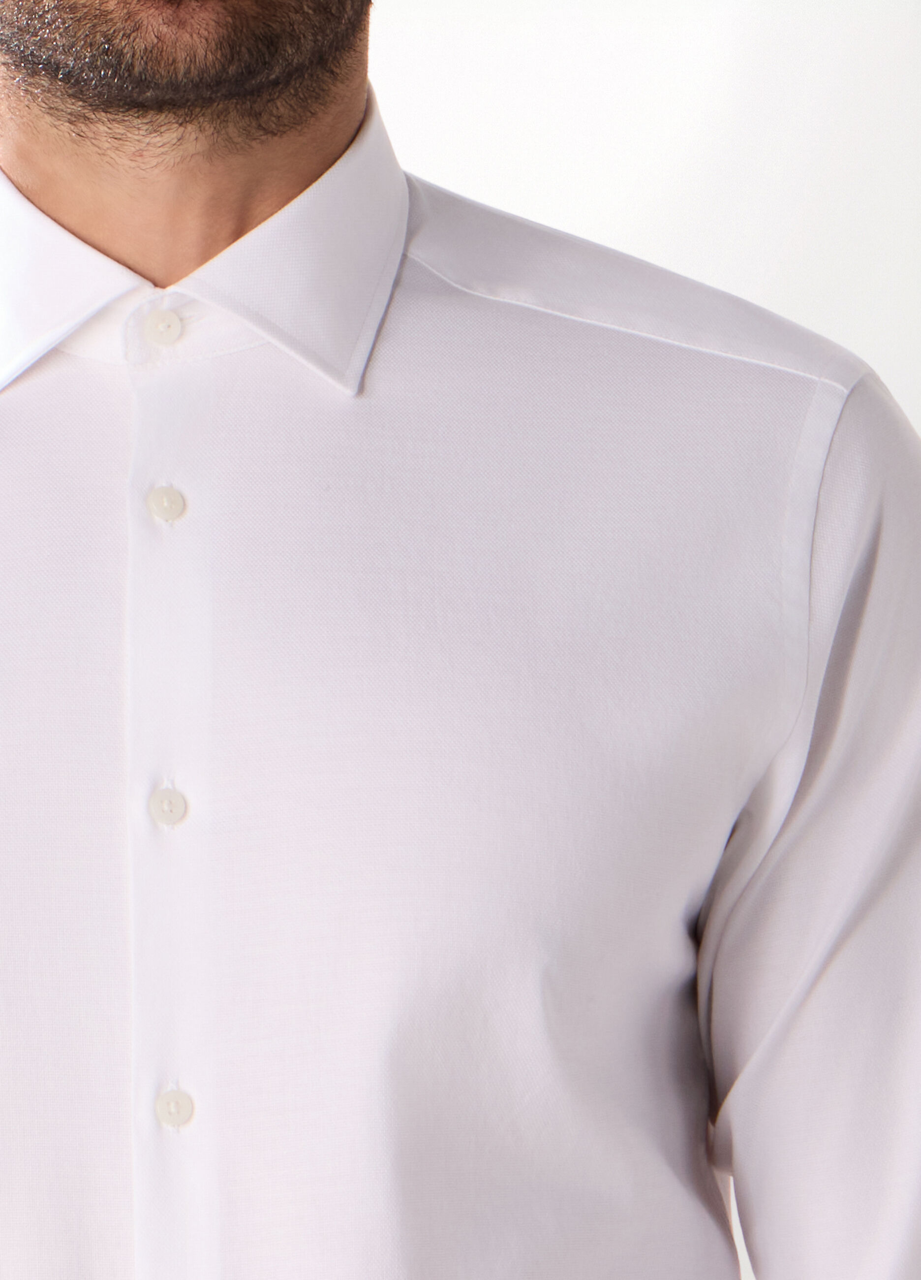 Camicia slim fit in cotone stretch uomo_2