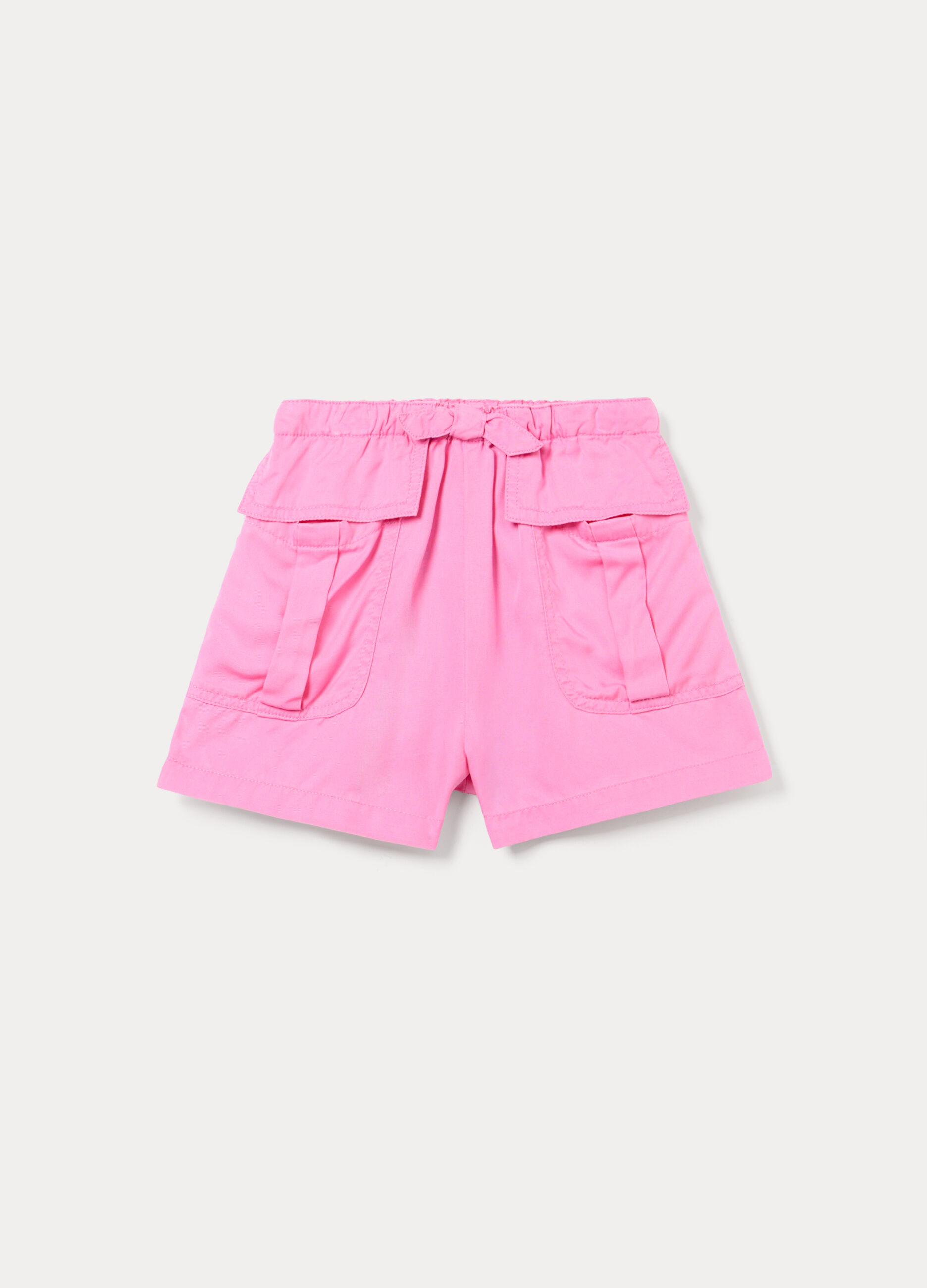 Shorts cardo in pura lyocell bambina_0