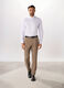 Pantalone regular in twill stretch uomo_0