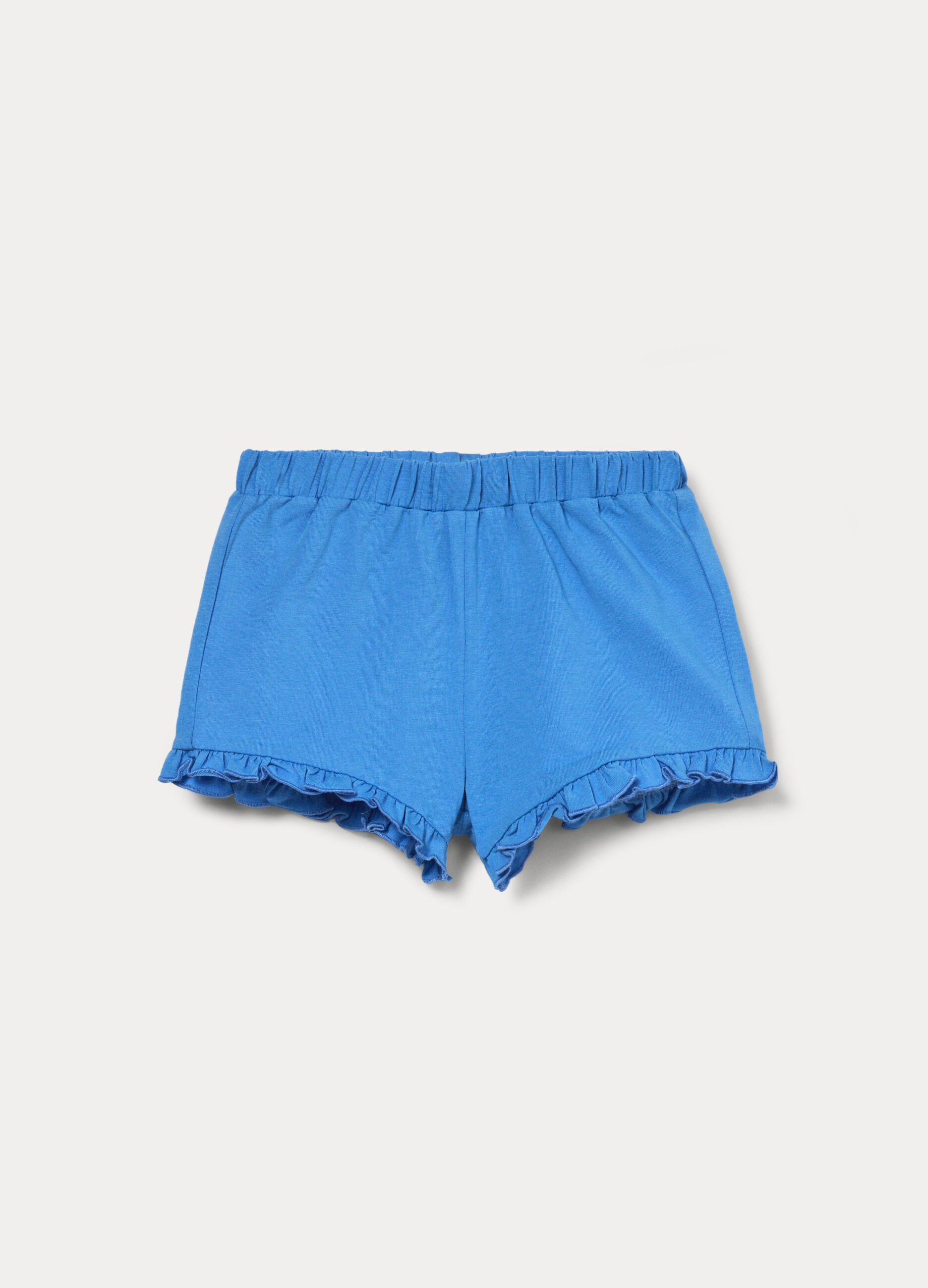 Shorts in jersey di cotone stretch bimba_0