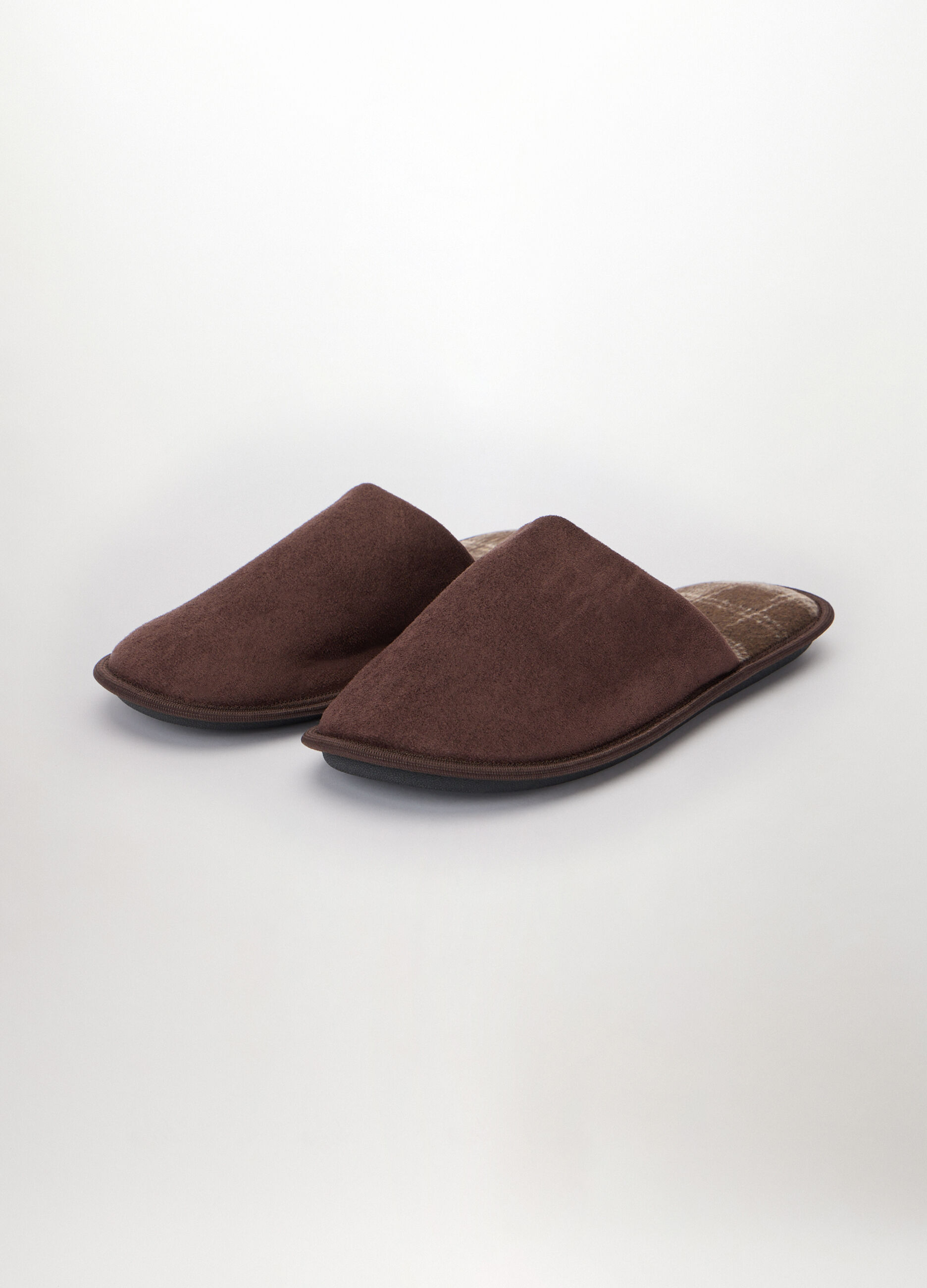 Pantofole con motivo a quadri uomo_1