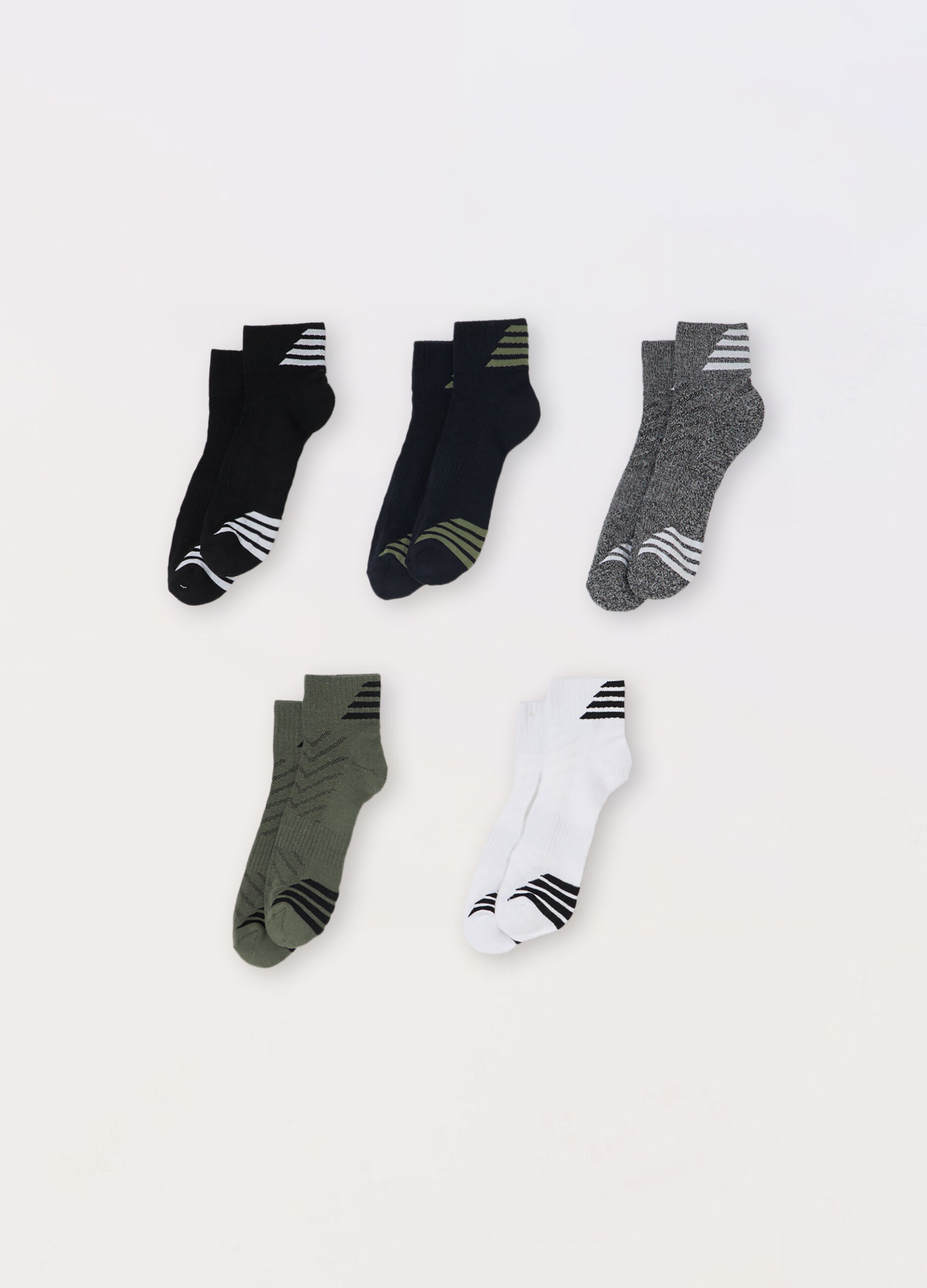 5 pack calzini sportivi in cotone stretch uomo_0