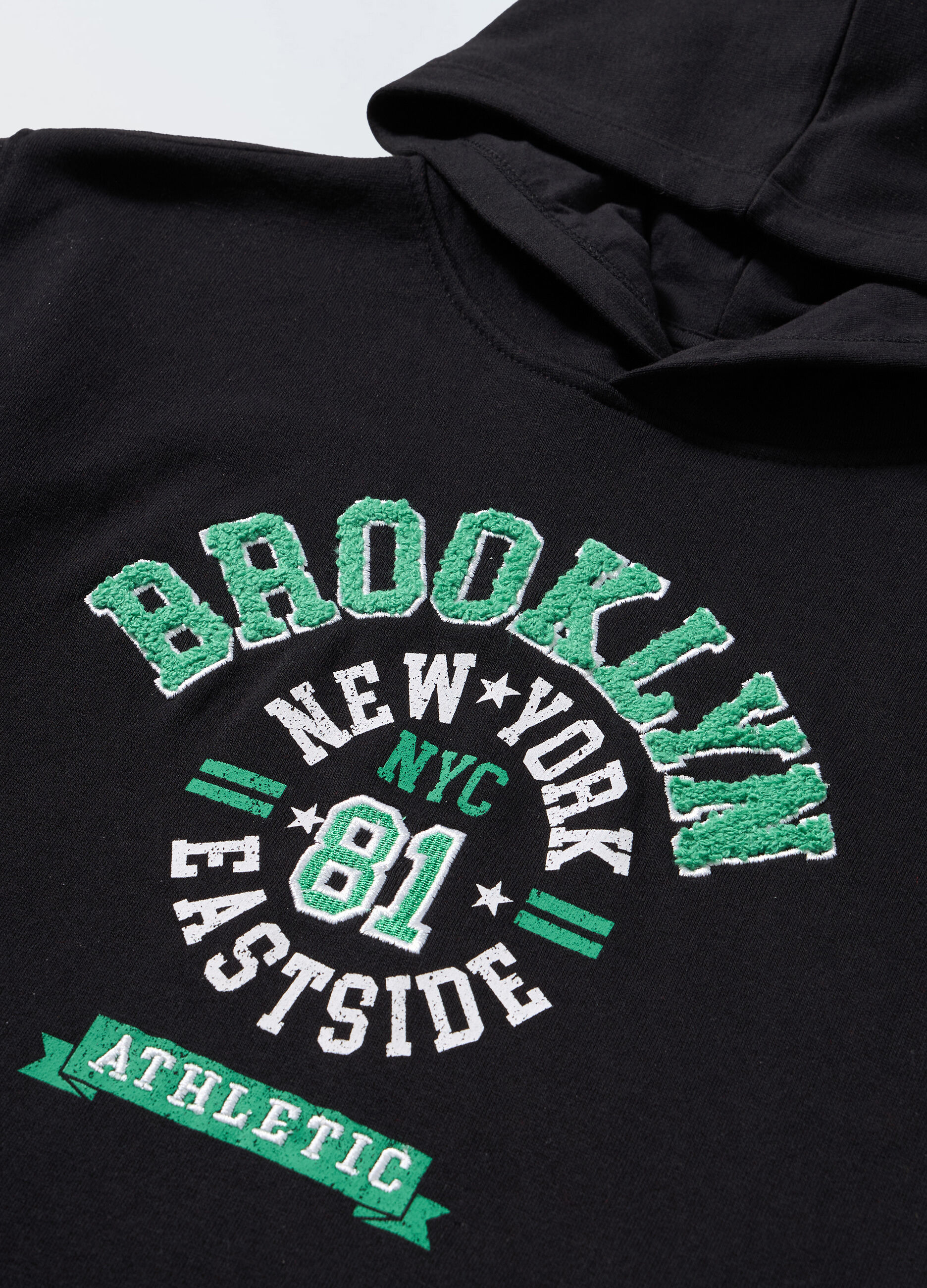 Felpa con cappuccio in misto cotone ragazzo_1