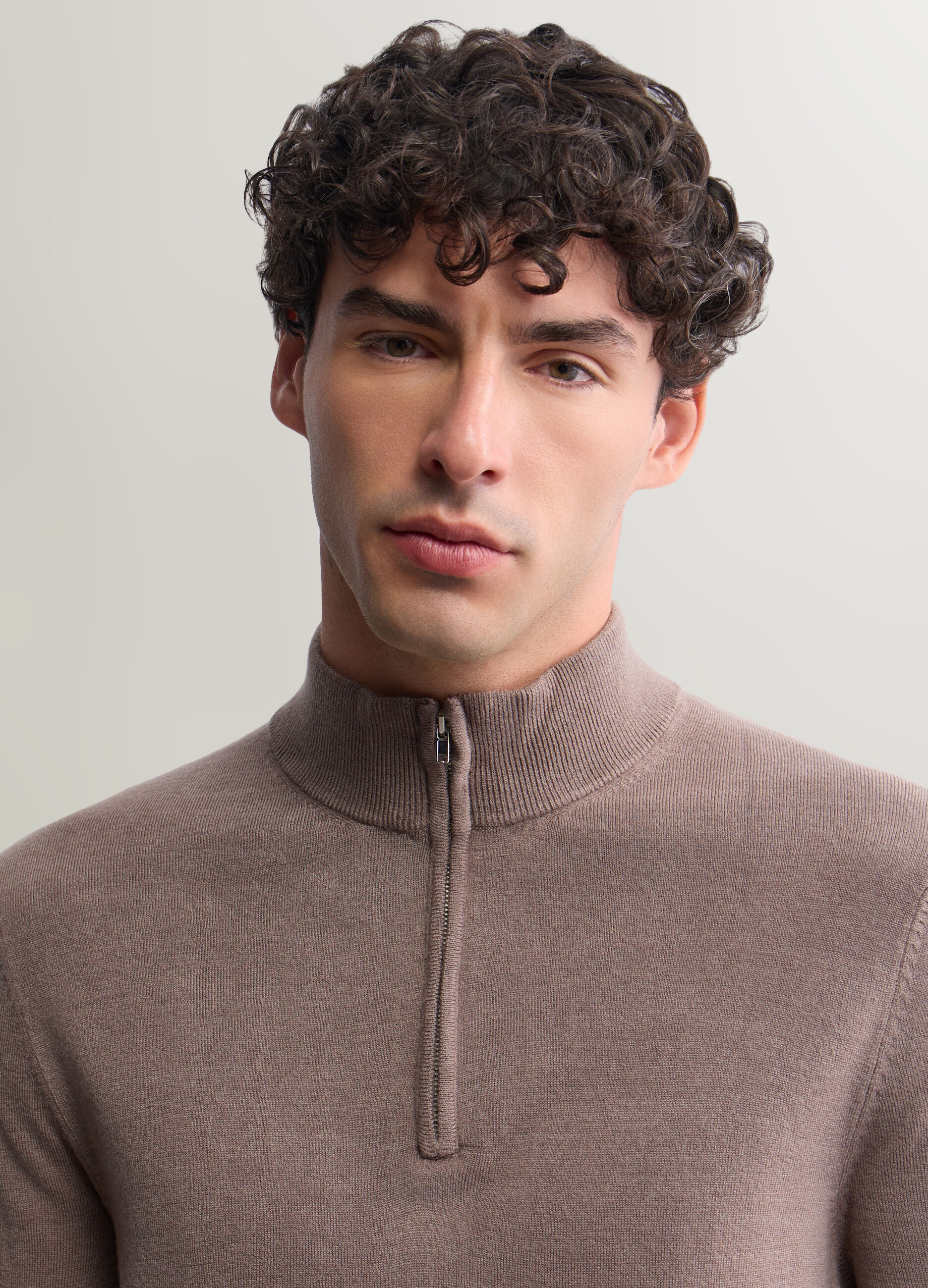 Maglione girocollo in misto cotone uomo_2