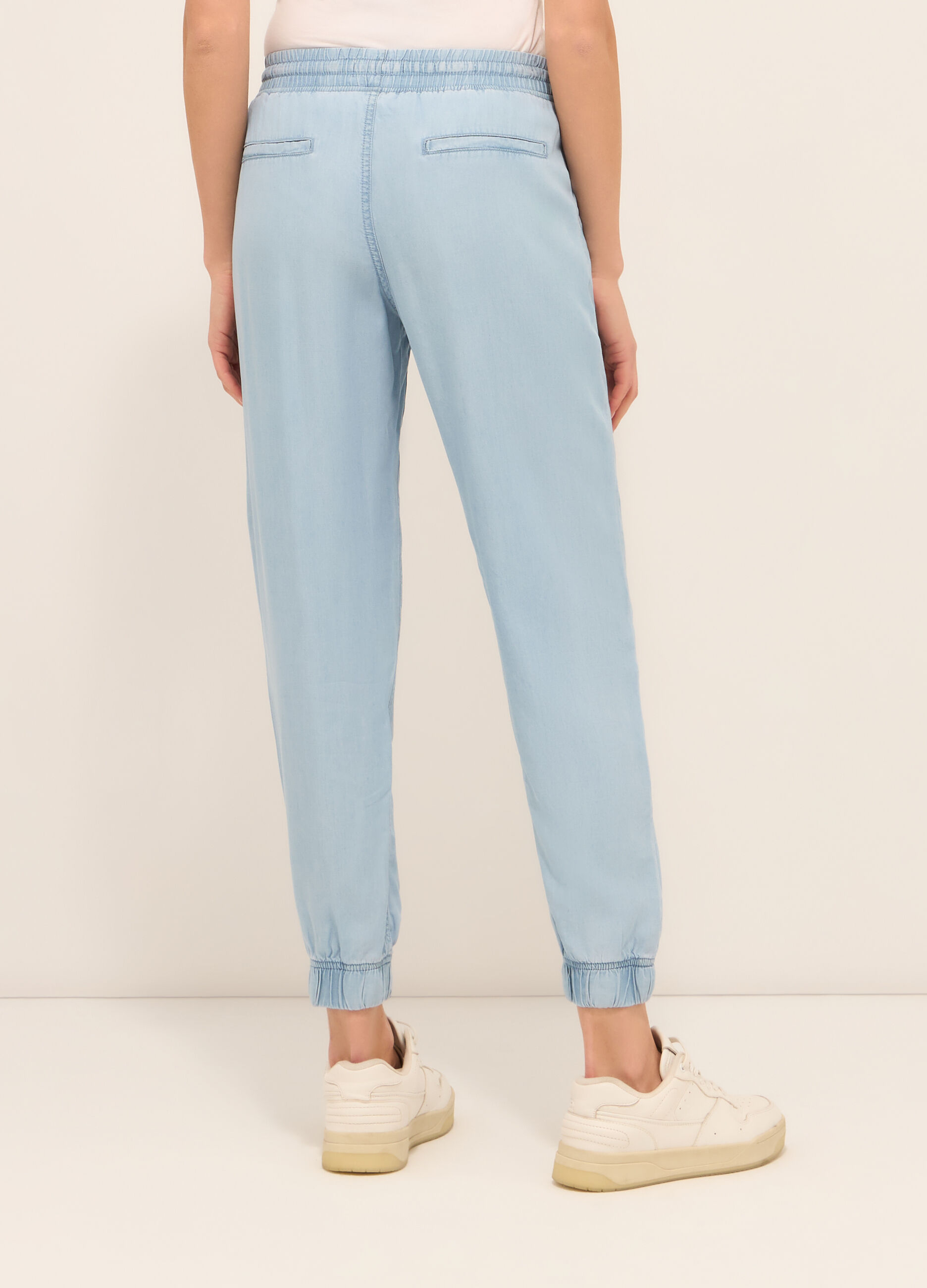 Jogger in puro lyocell donna _1