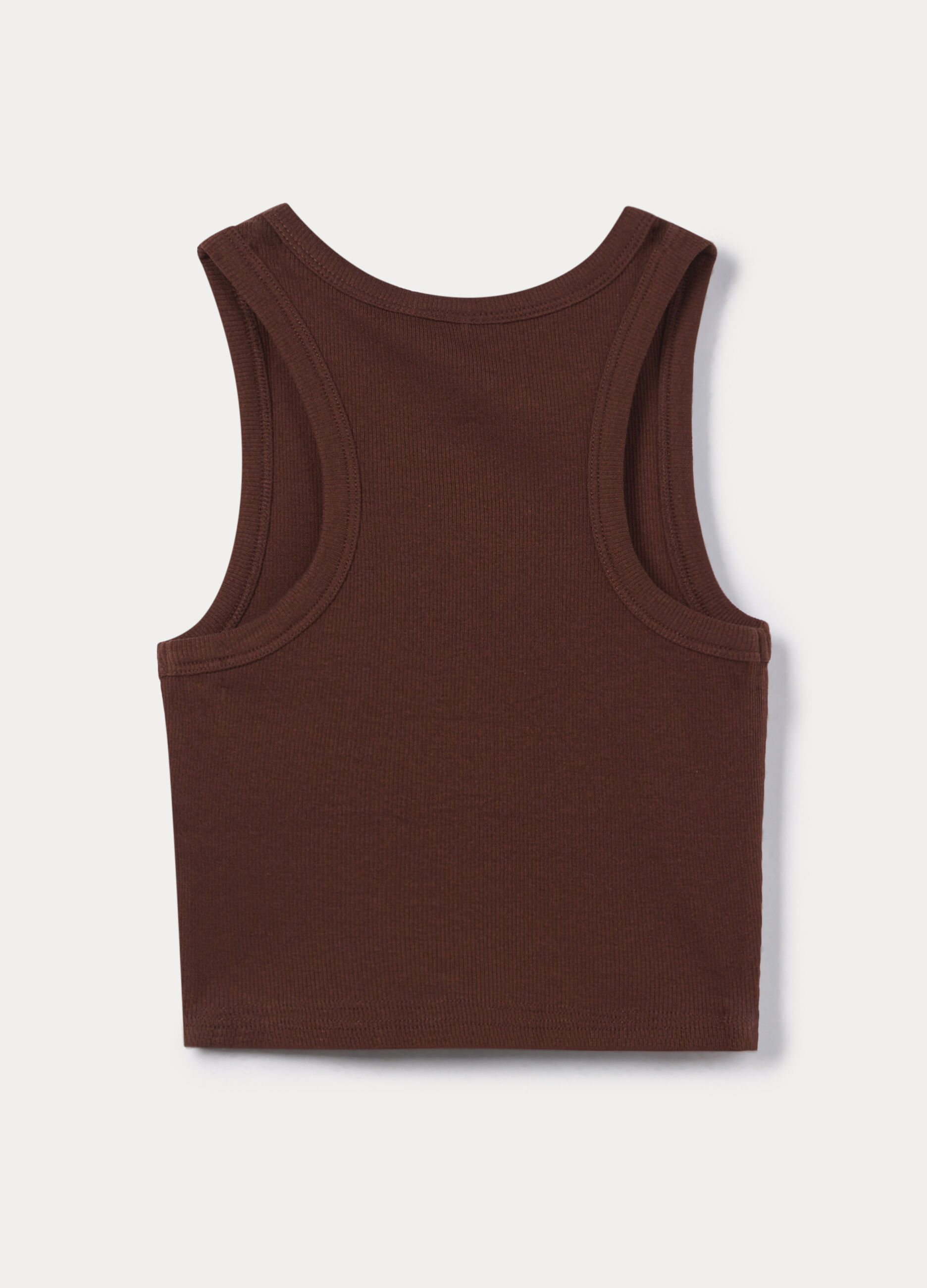 Top fitted in costina stretch ragazza_1