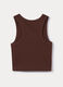 Top fitted in costina stretch ragazza_1