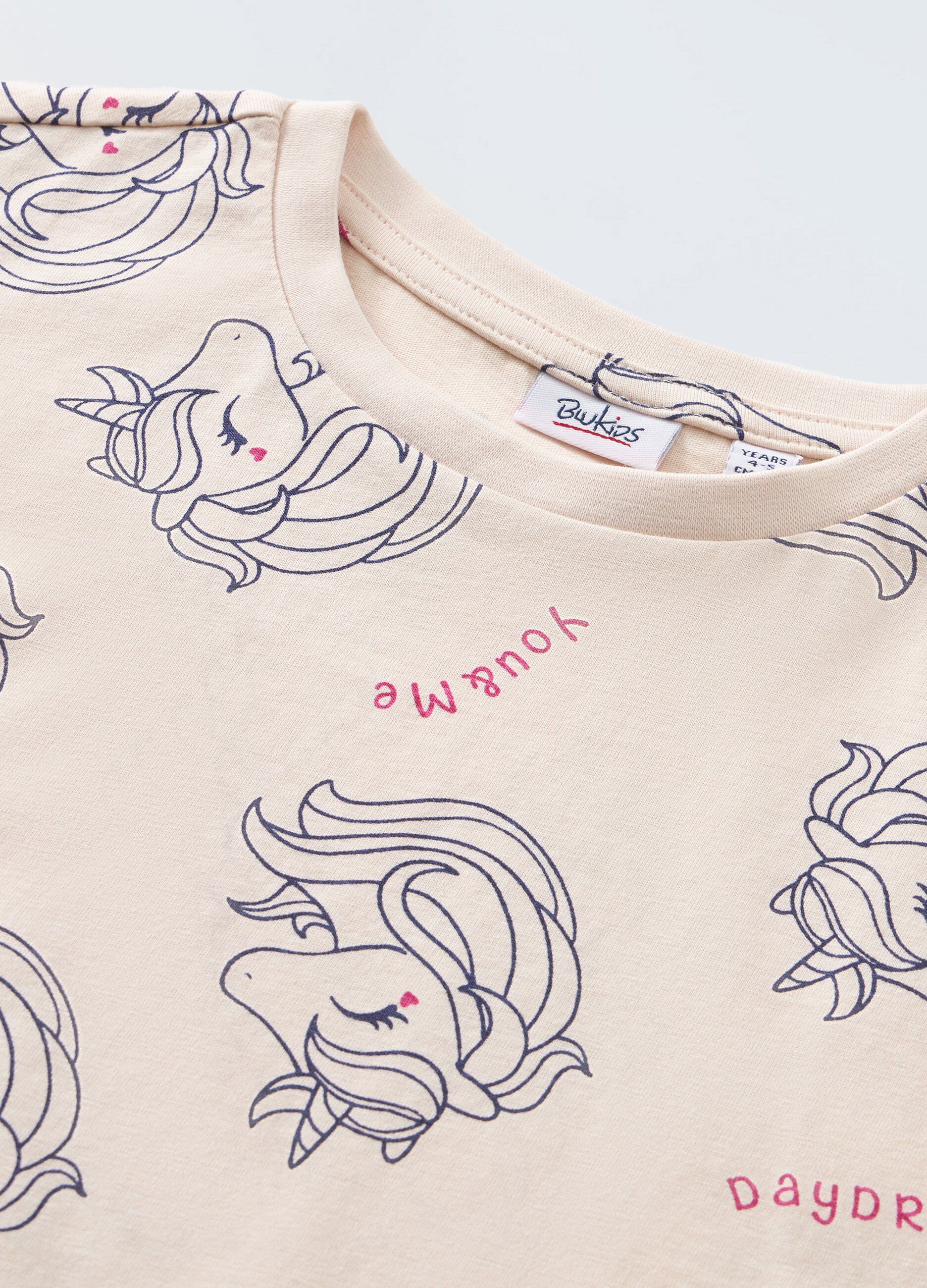 T-shirt in puro cotone bambina