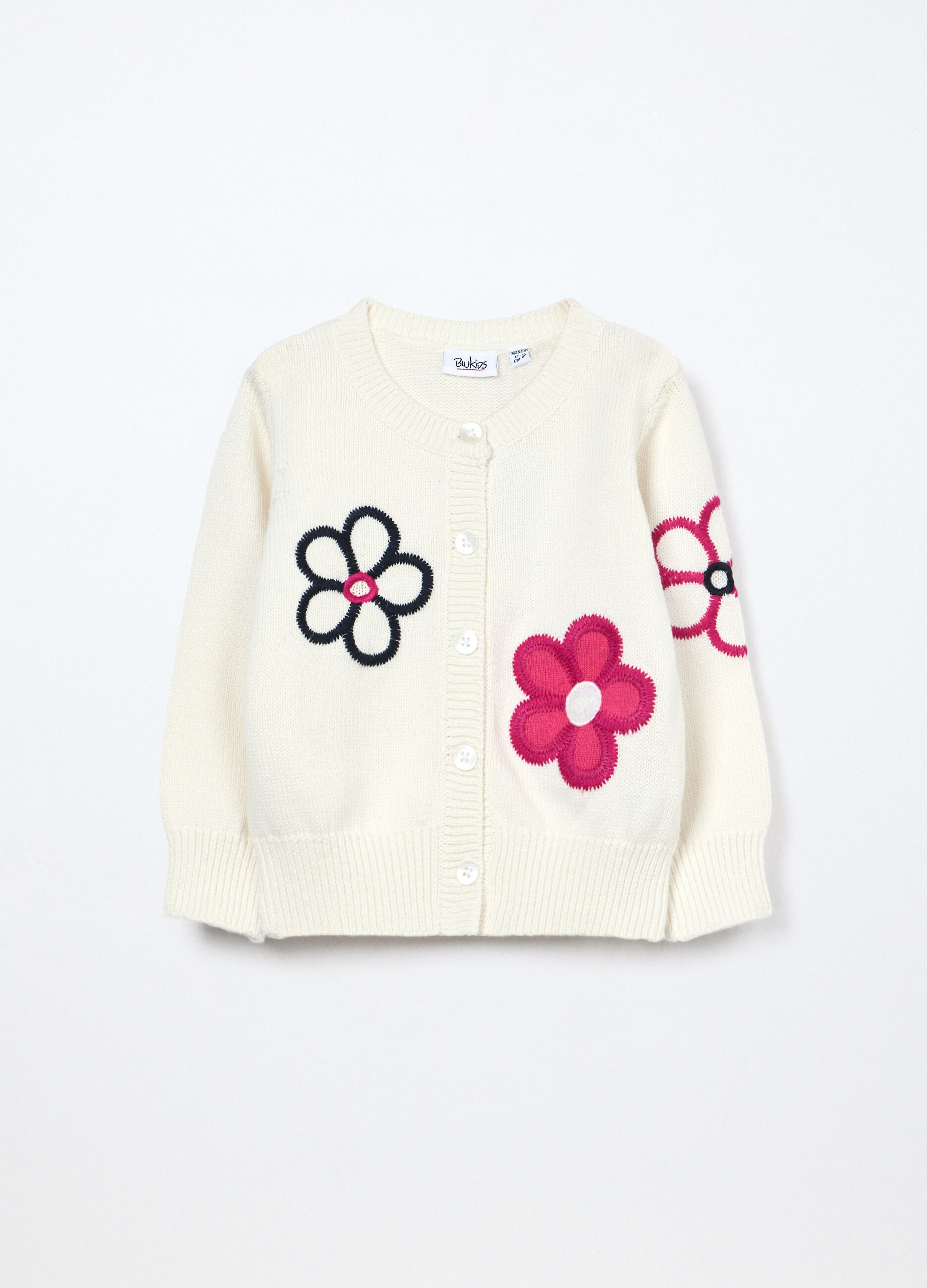 Cardigan tricot in puro cotone neonata_0