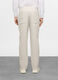 Pantalone chino a righe relaxed fit in cotone e lino uomo_1