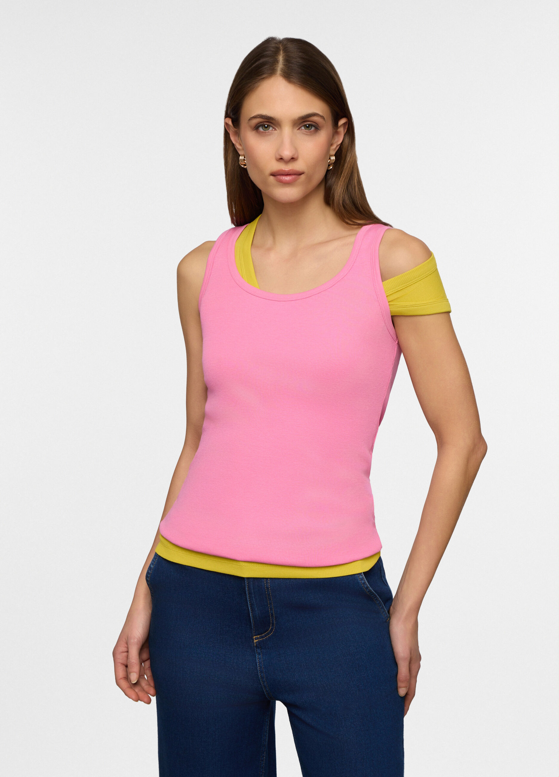 Canotta in costina donna_0