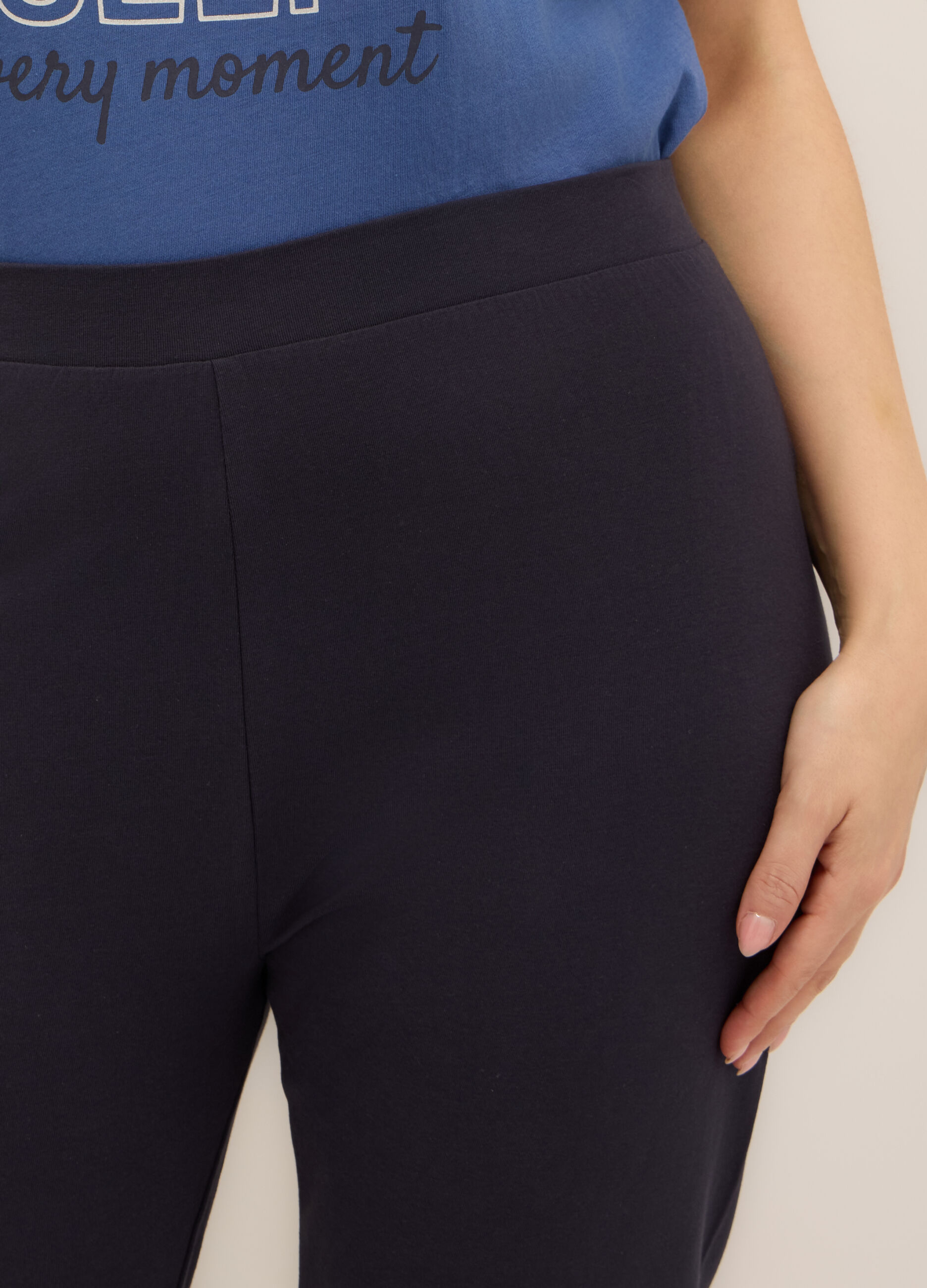 Leggings in cotone stretch donna curvy_2