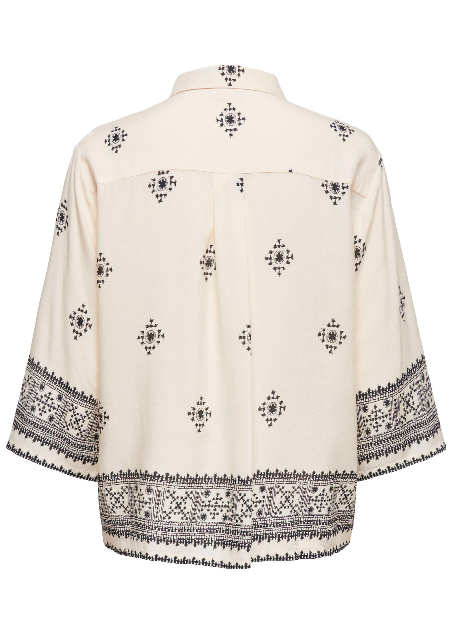 Camicia loose fit con maniche a 3/4_6