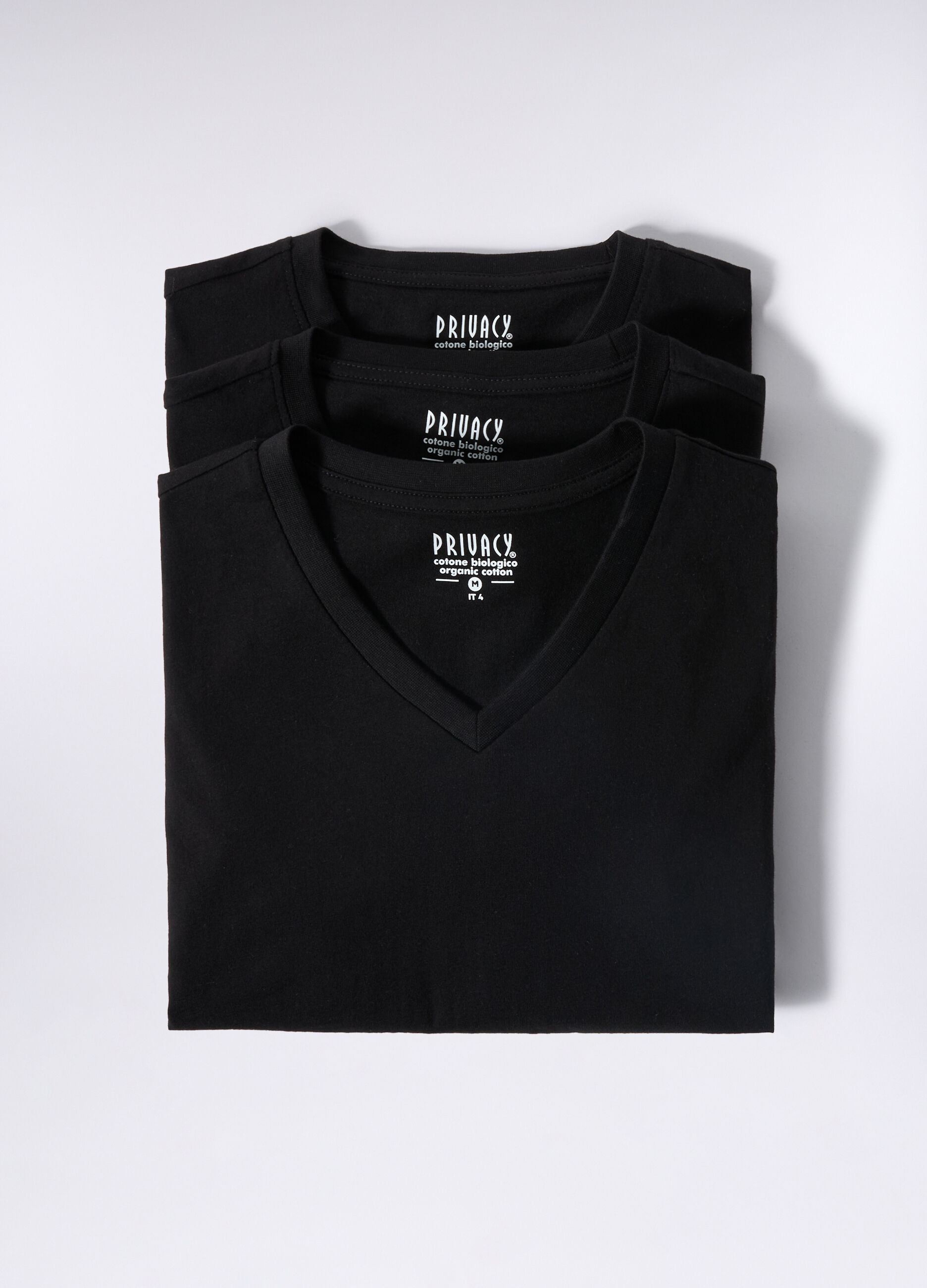 3 pack T-shirt intima scollo a V uomo_0