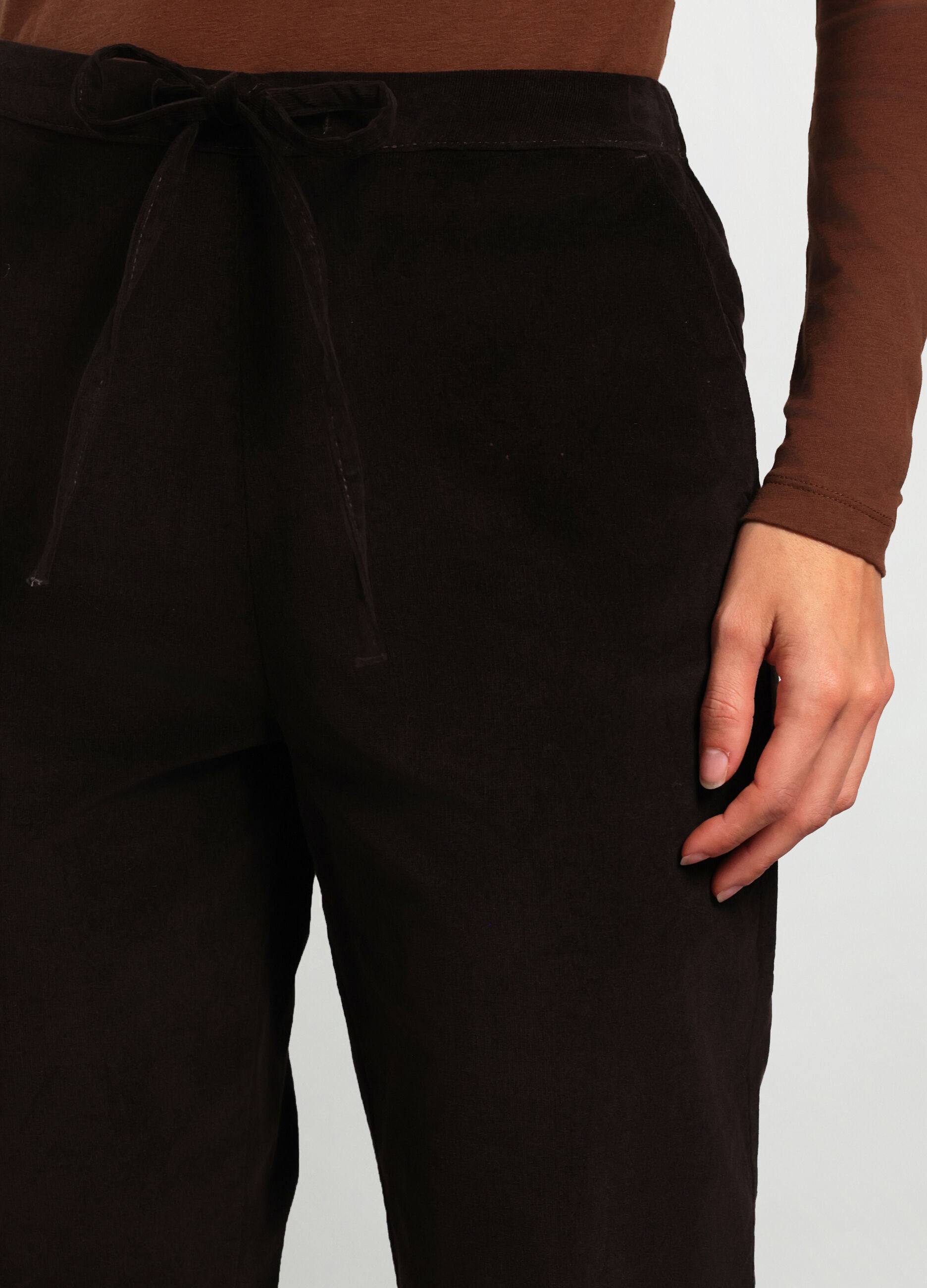 Jogger in cotone stretch donna_2