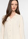 Set pigiama lungo a righe in flanella misto cotone donna_2