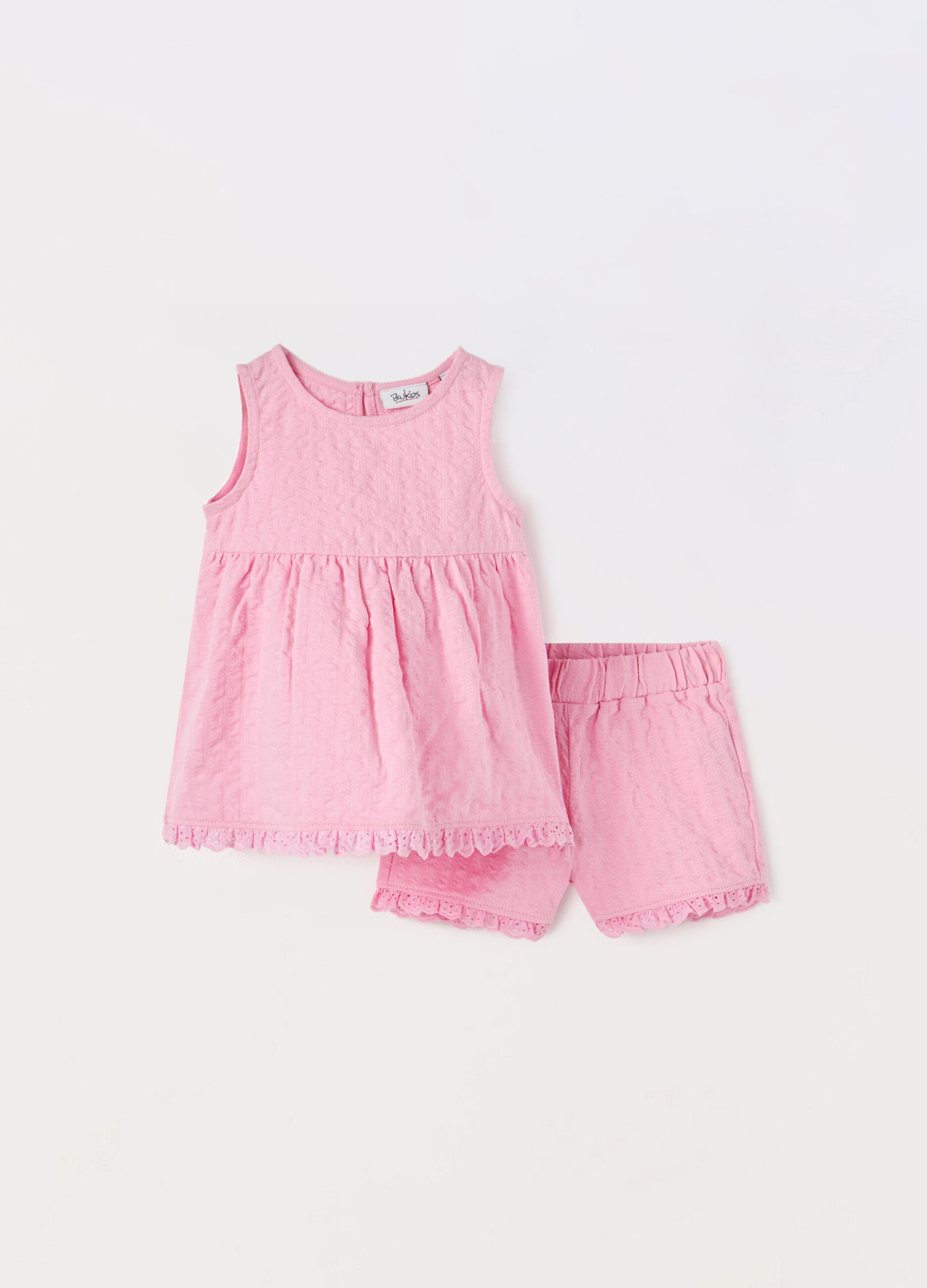 Jogging set in puro cotone neonata_0